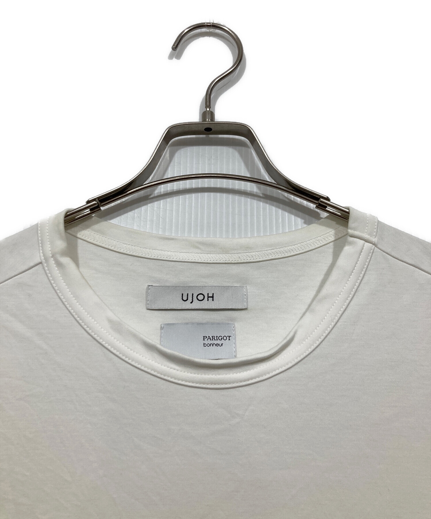 UJOH (ウジョー) サイドジップTシャツ ホワイト サイズ:L