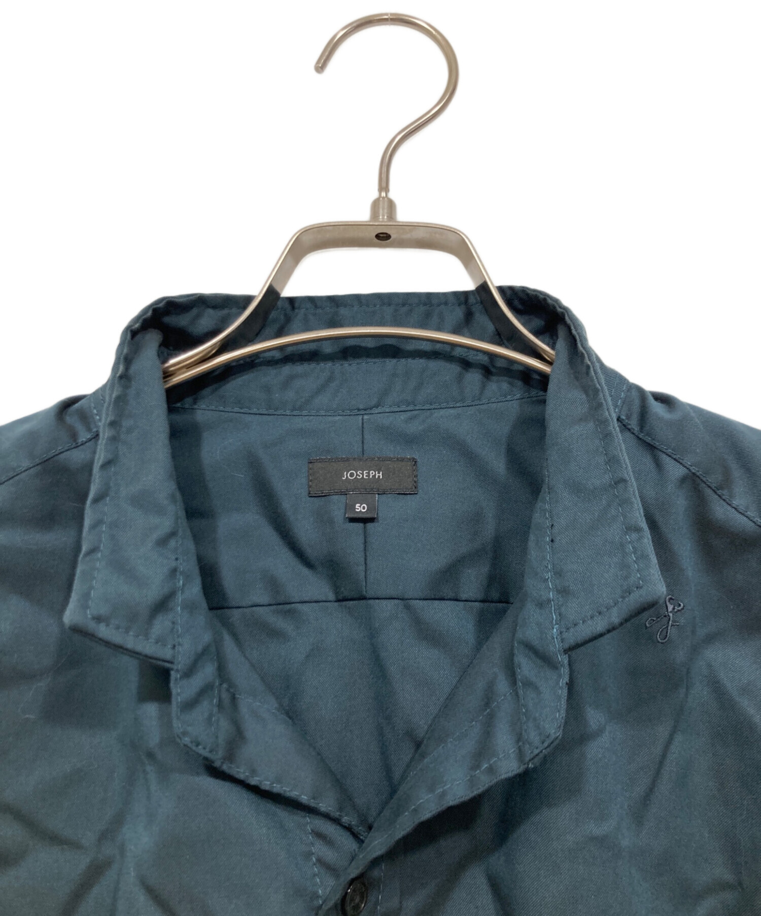 中古・古着通販】JOSEPH (ジョゼフ) スタンドカラーシャツ ネイビー
