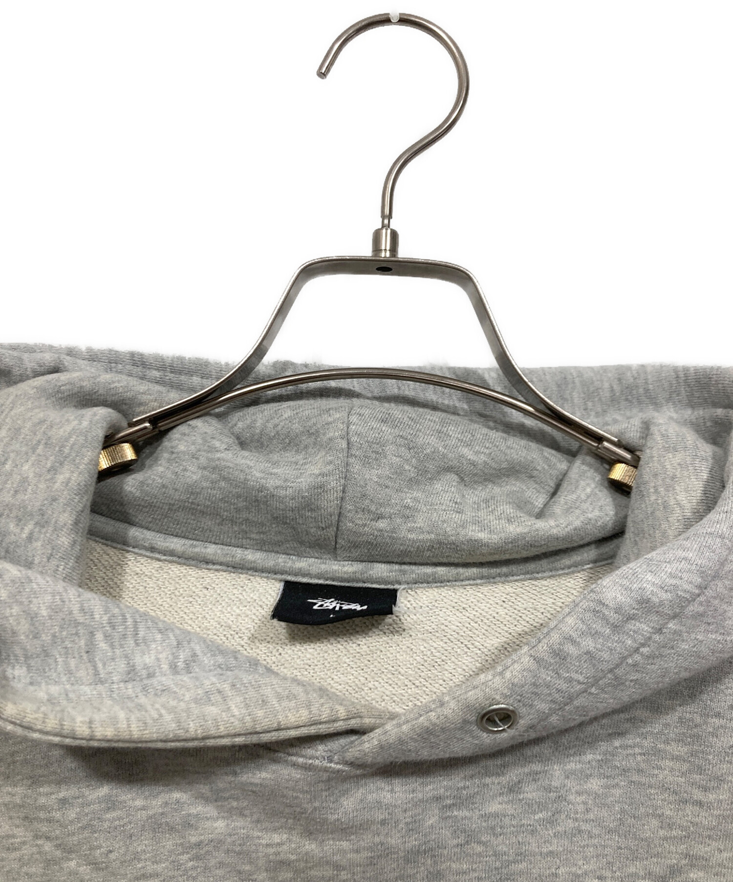 【Stussy ステューシー】プルオーバーパーカー グレー STUSSY ステューシー STUCCI パロディーロゴ プルオーバーパーカー