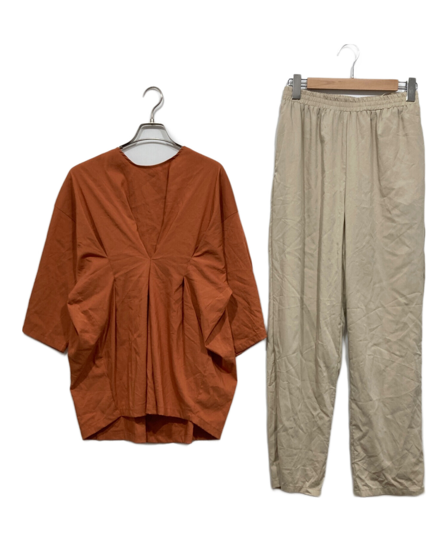 中古・古着通販】MANOF (マノフ) RELAX CASUAL SET UP ブラウン サイズ