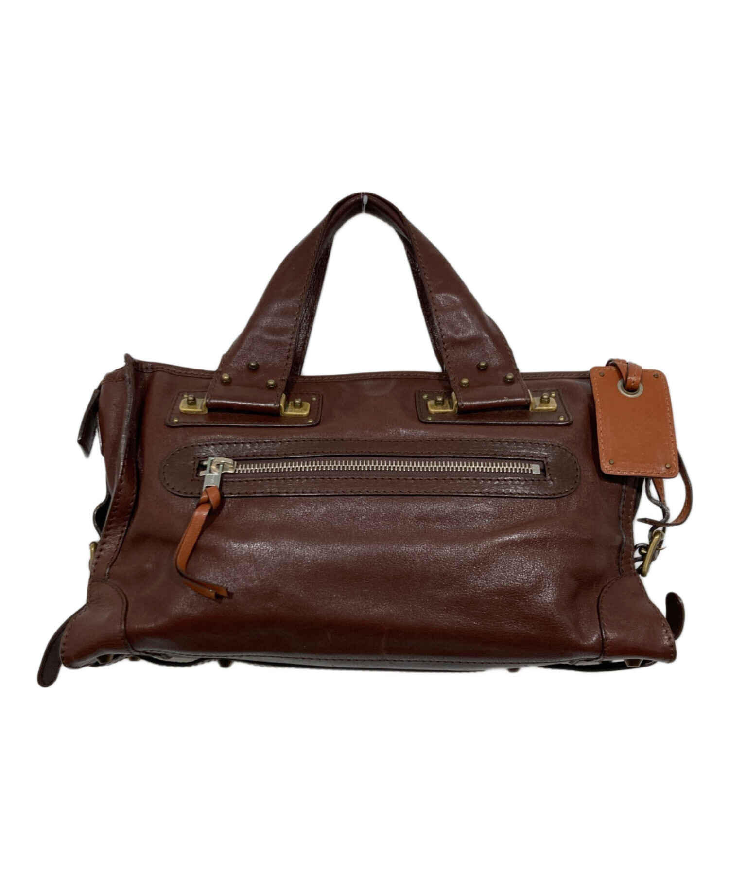 中古・古着通販】Chloe (クロエ) エディターズバッグ ブラウン