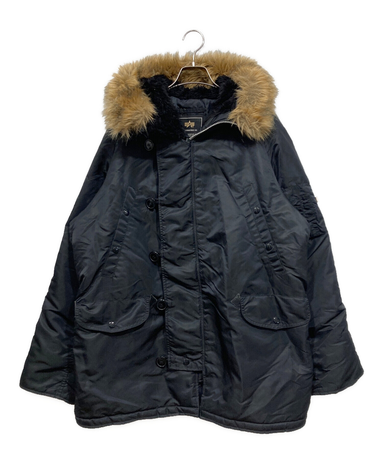 新品未使用品 50th ALPHA アルファ N-3B フライトジャケット 中古・古着通販】ALPHA (アルファ) N-3Bフライトジャケット ブラック