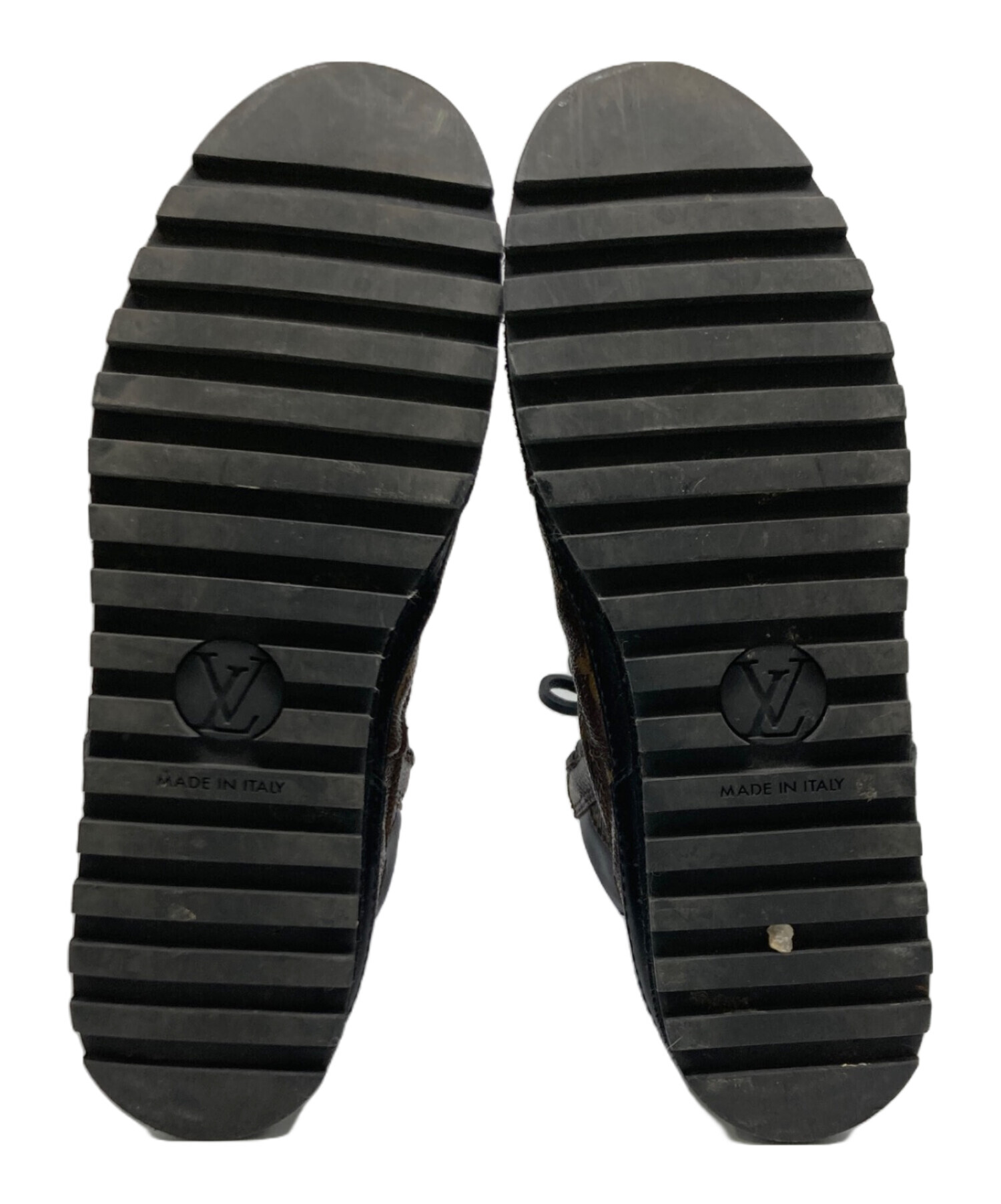 Louis Vuitton ブラック ハイカットブーツ　37 中古・古着通販】LOUIS VUITTON (ルイ ヴィトン) ハイカットモノブラム