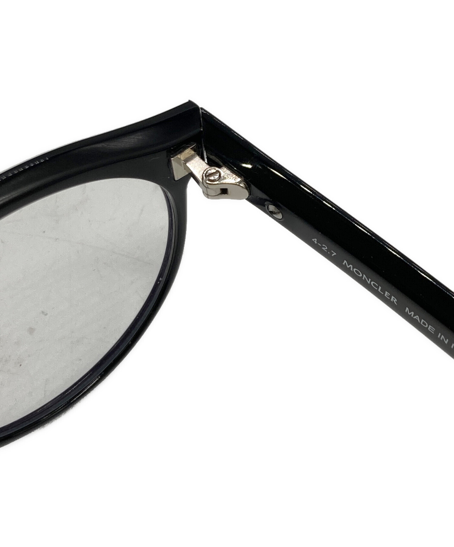 中古・古着通販】MONCLER (モンクレール) 眼鏡 ブラック サイズ:50口21