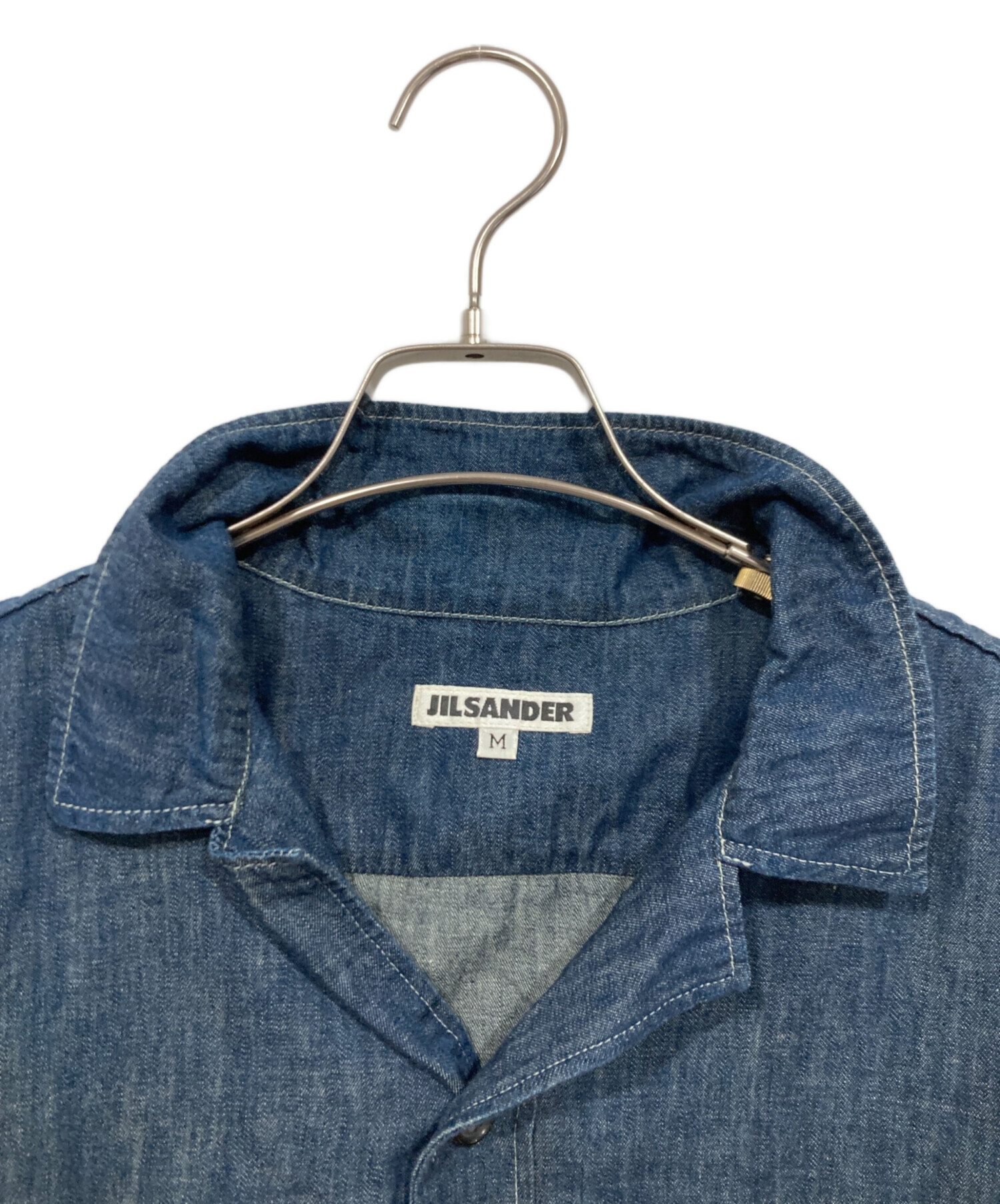 JIL SANDER デニム半袖シャツ 中古・古着通販】JIL SANDER (ジルサンダー) 半袖デニムシャツ