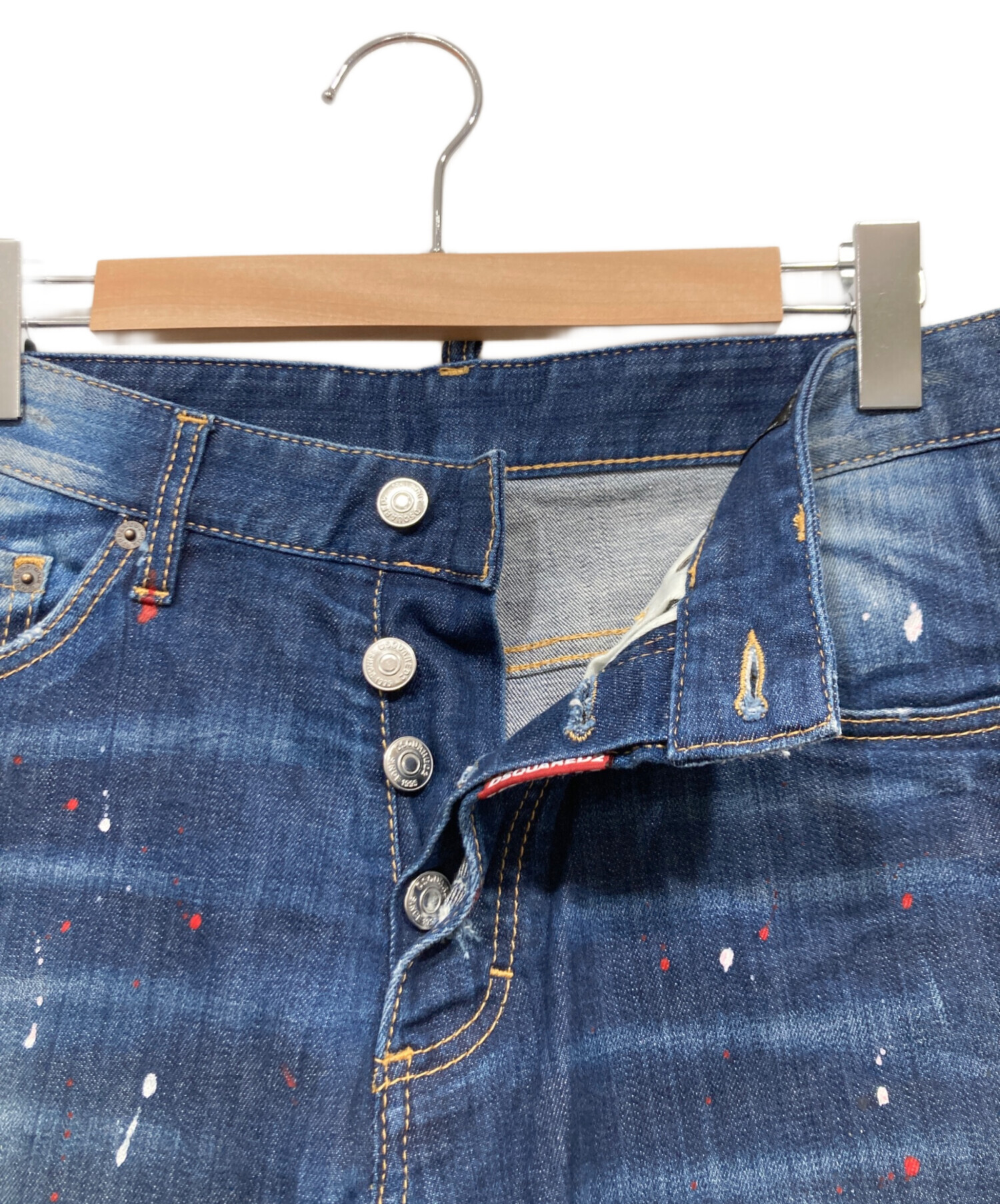 中古・古着通販】DSQUARED2 (ディースクエアード) ペイント加工 