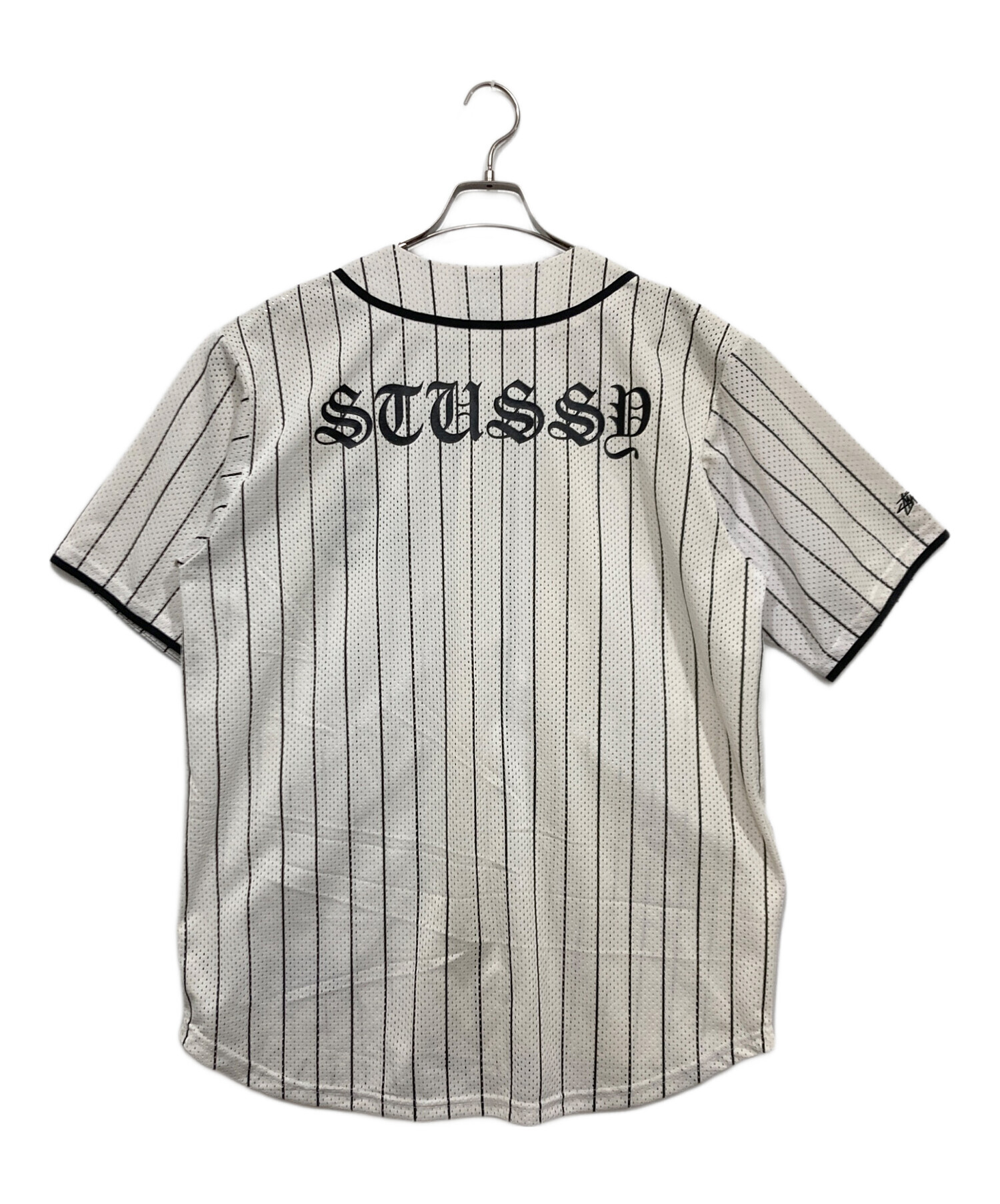 中古・古着通販】stussy (ステューシー) ベースボールシャツ ホワイト 