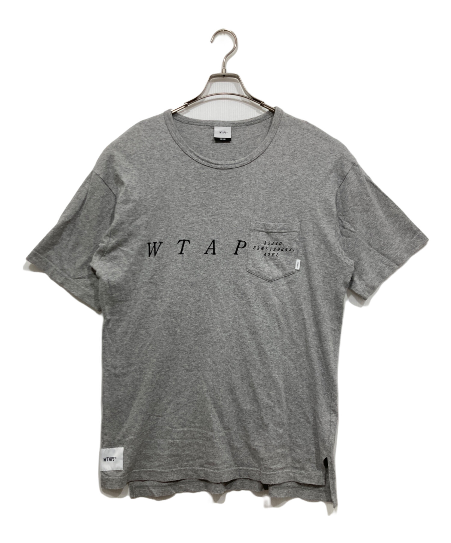 中古・古着通販】WTAPS (ダブルタップス) ポケットTシャツ グレー 