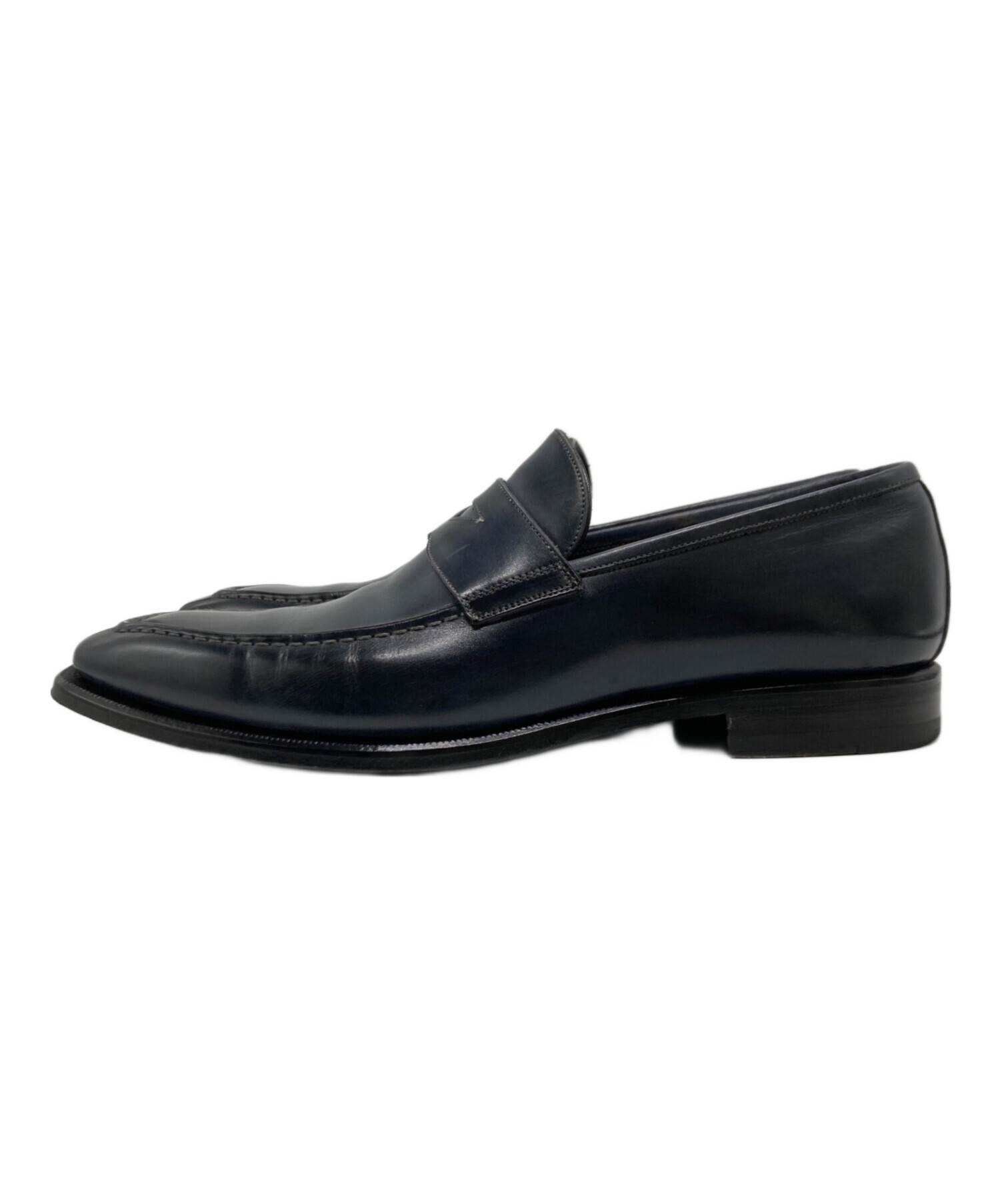 【新品同様・定価110000円】イセタンメンズ別注 ステファノマーノ 2889 中古・古着通販】ISETAN MEN'S (イセタンメンズ) ローファー ネイビー