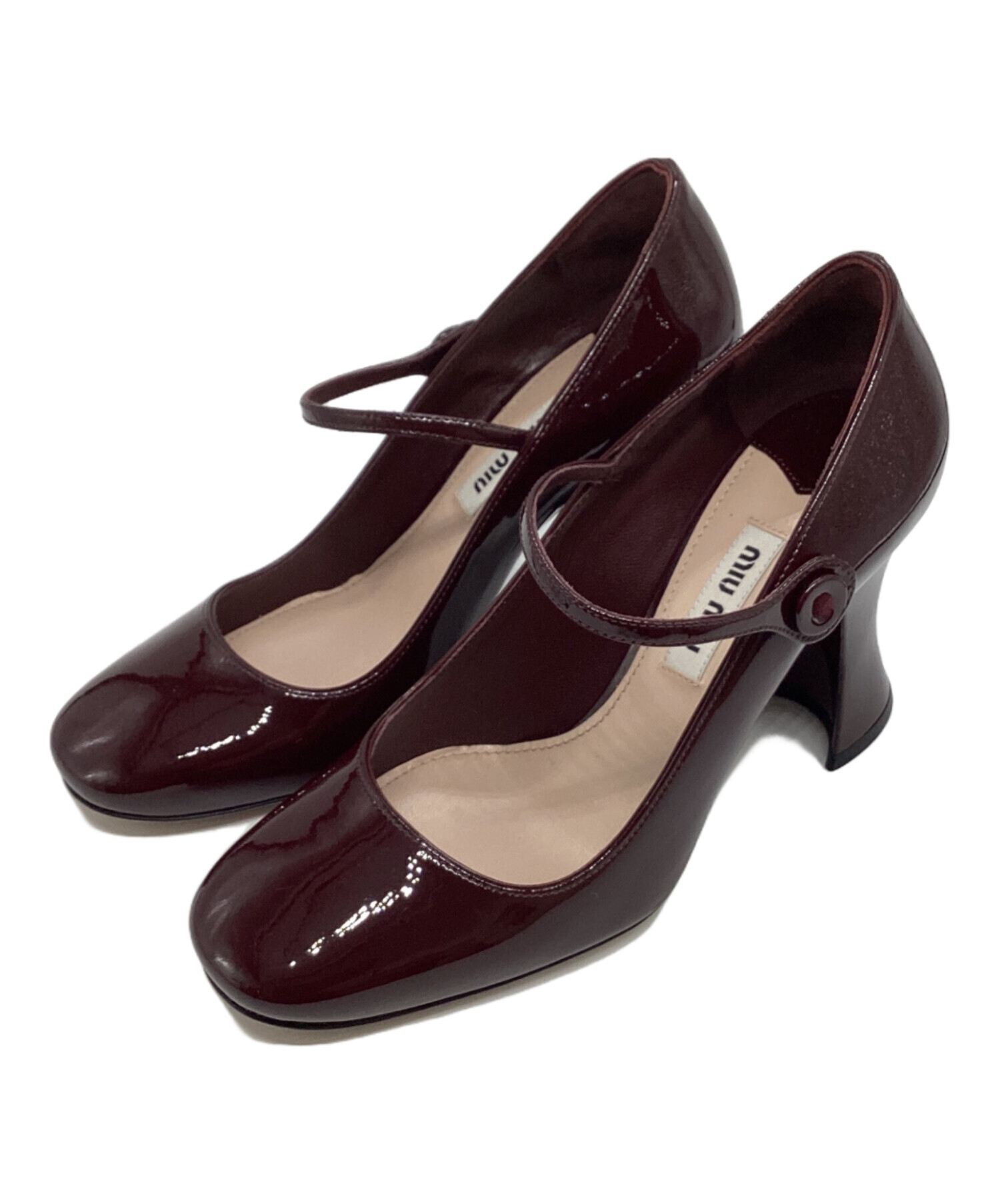 美品✨MIU MIU ミュウミュウ エナメル ストラップ ハイヒール 美品✨MIU MIU ミュウミュウ エナメル ストラップ ハイヒール miumiu