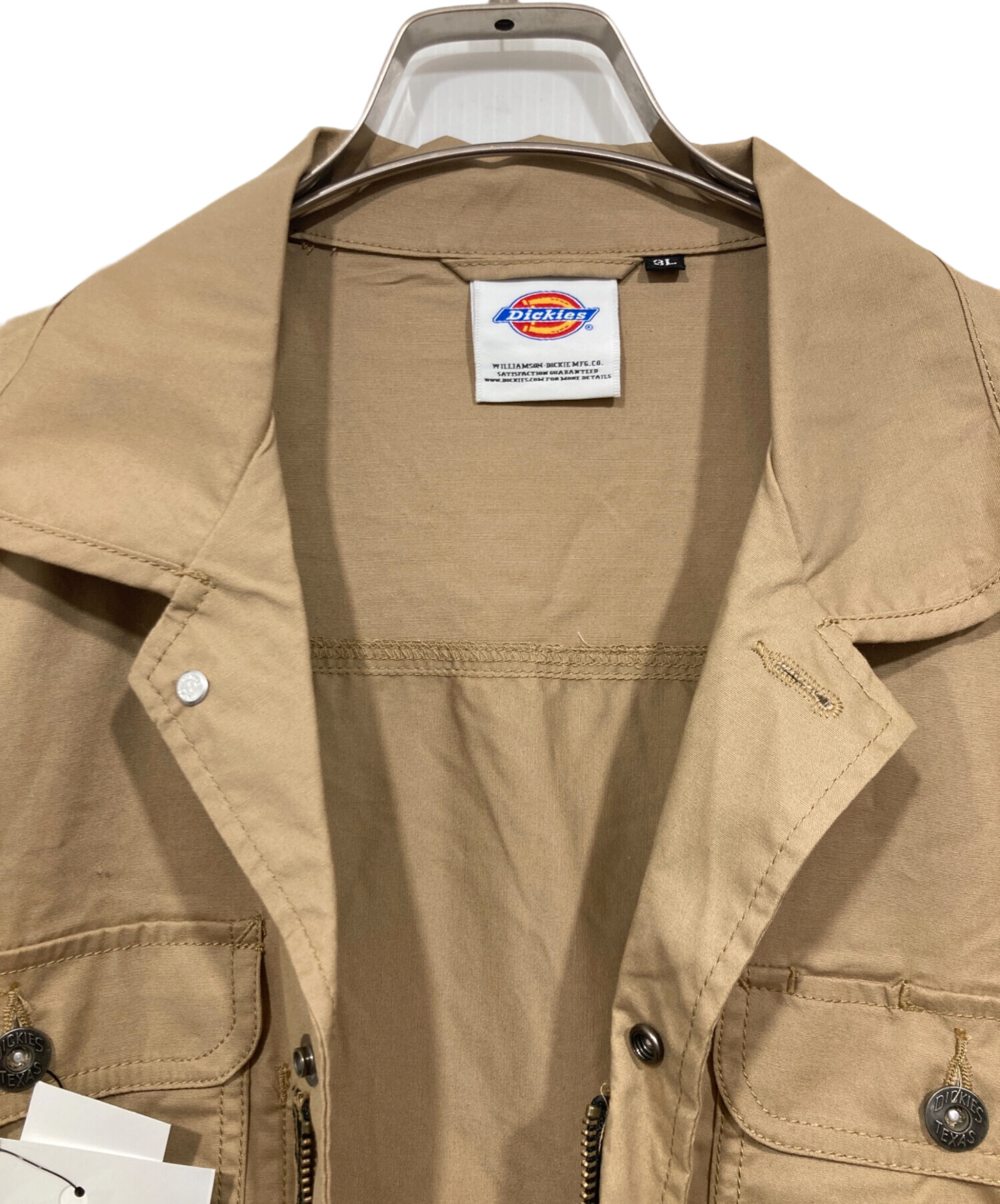 未使用タグ付 KEIMEN カイメン つなぎ オーバーオール M ベージュ 中古・古着通販】Dickies (ディッキーズ) オーバーオール / ストレッチ