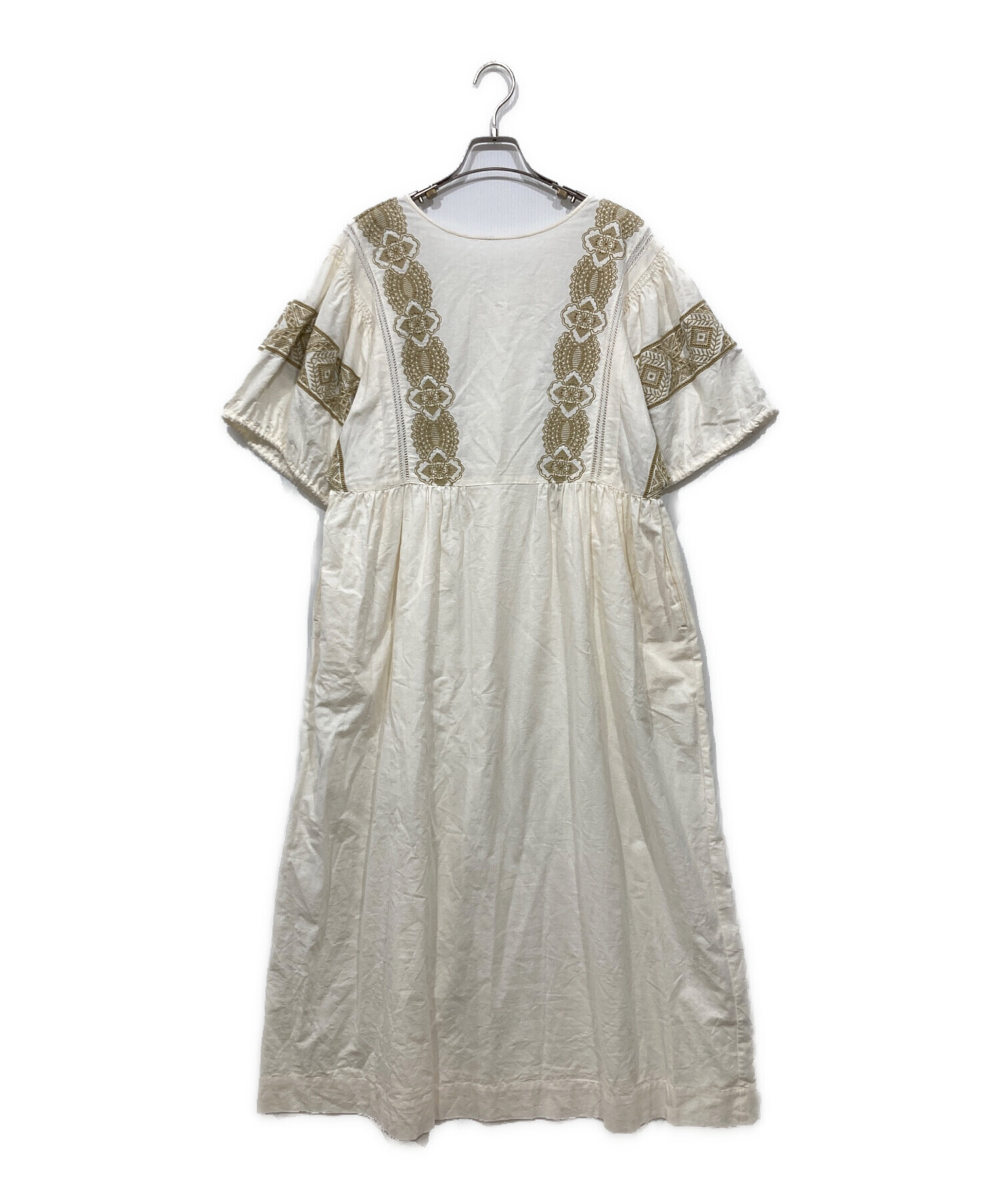 SOULEIADO ソレイアード ワンピース レディース 【古着】【中古】 中古・古着通販】SOULEIADO (ソレイアード) コットンエンブロイダリー