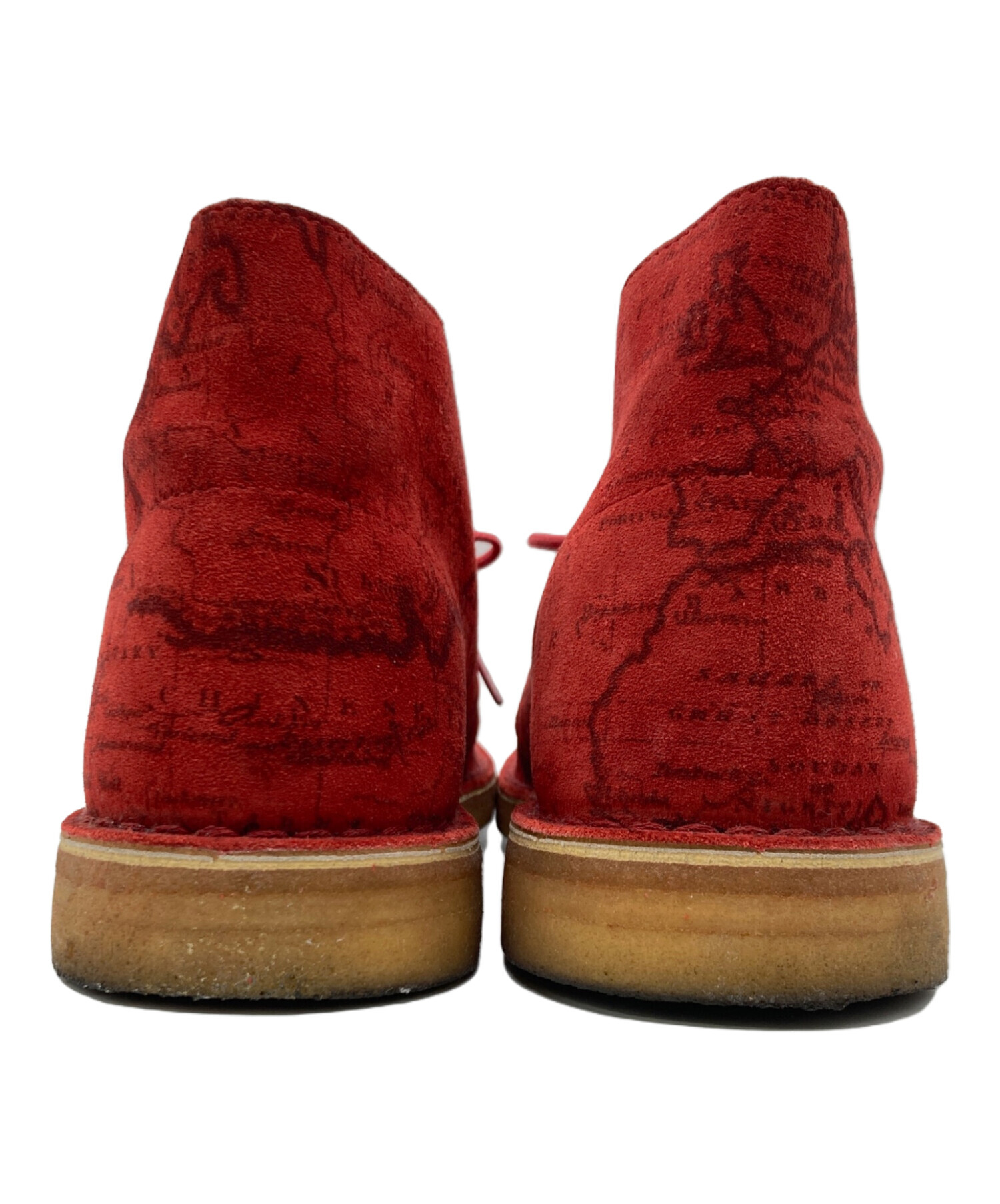 希少 supreme × Clarks 13SS DESERT MAP 27cm Supreme（シュプリーム） 13SS×Clarks Desert Boot Map クラークス