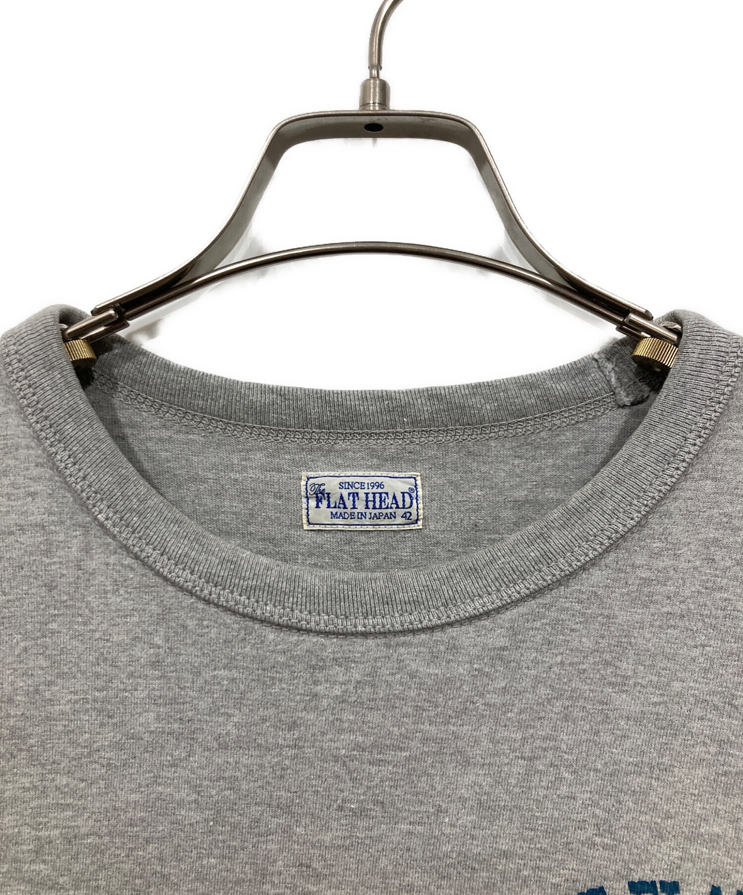 THE FLAT HEAD (ザ・フラットヘッド) ロングスリーブTシャツ グレー 