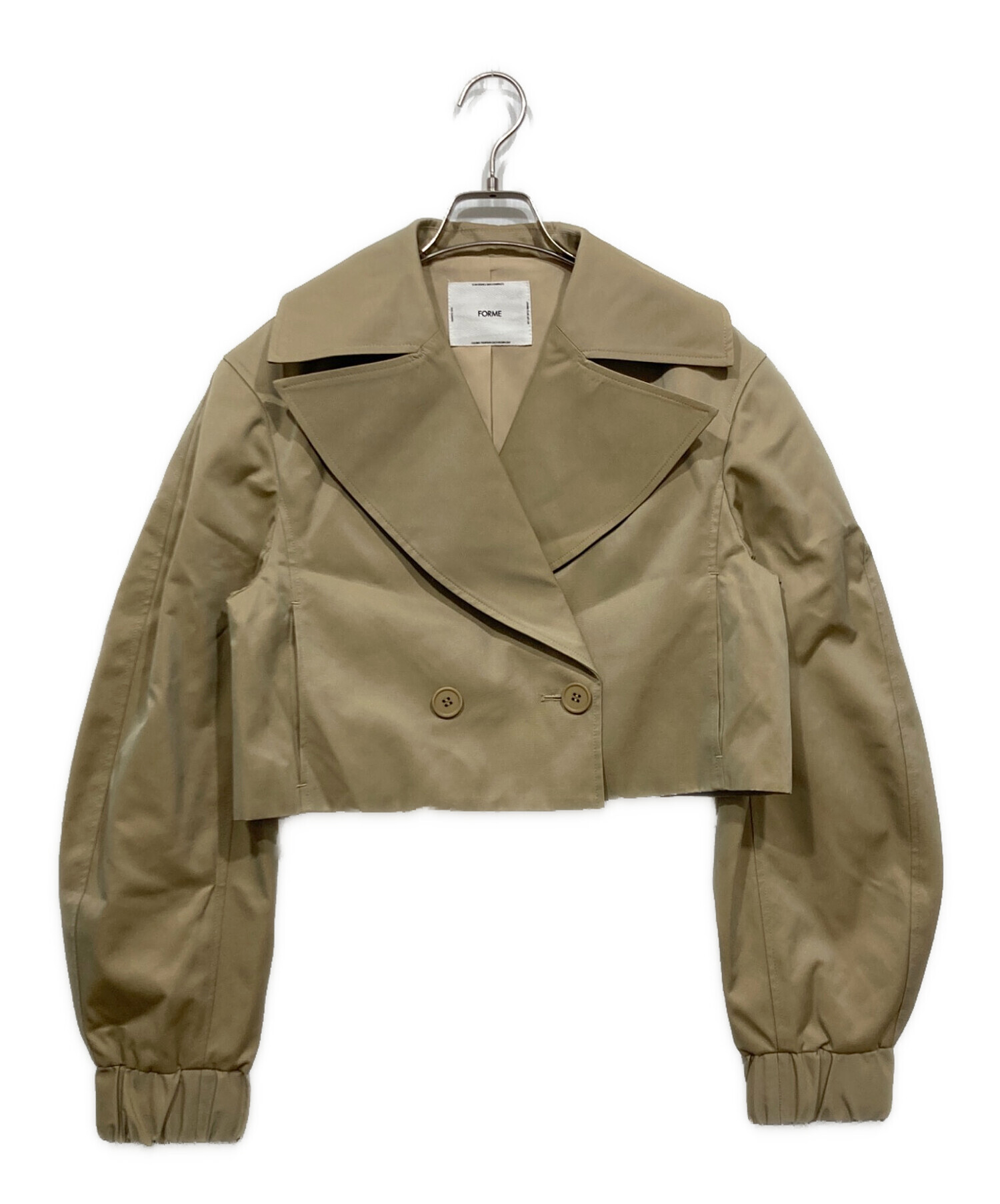 中古・古着通販】forme (フォルメ) SHORT TRENCH COAT/ショート