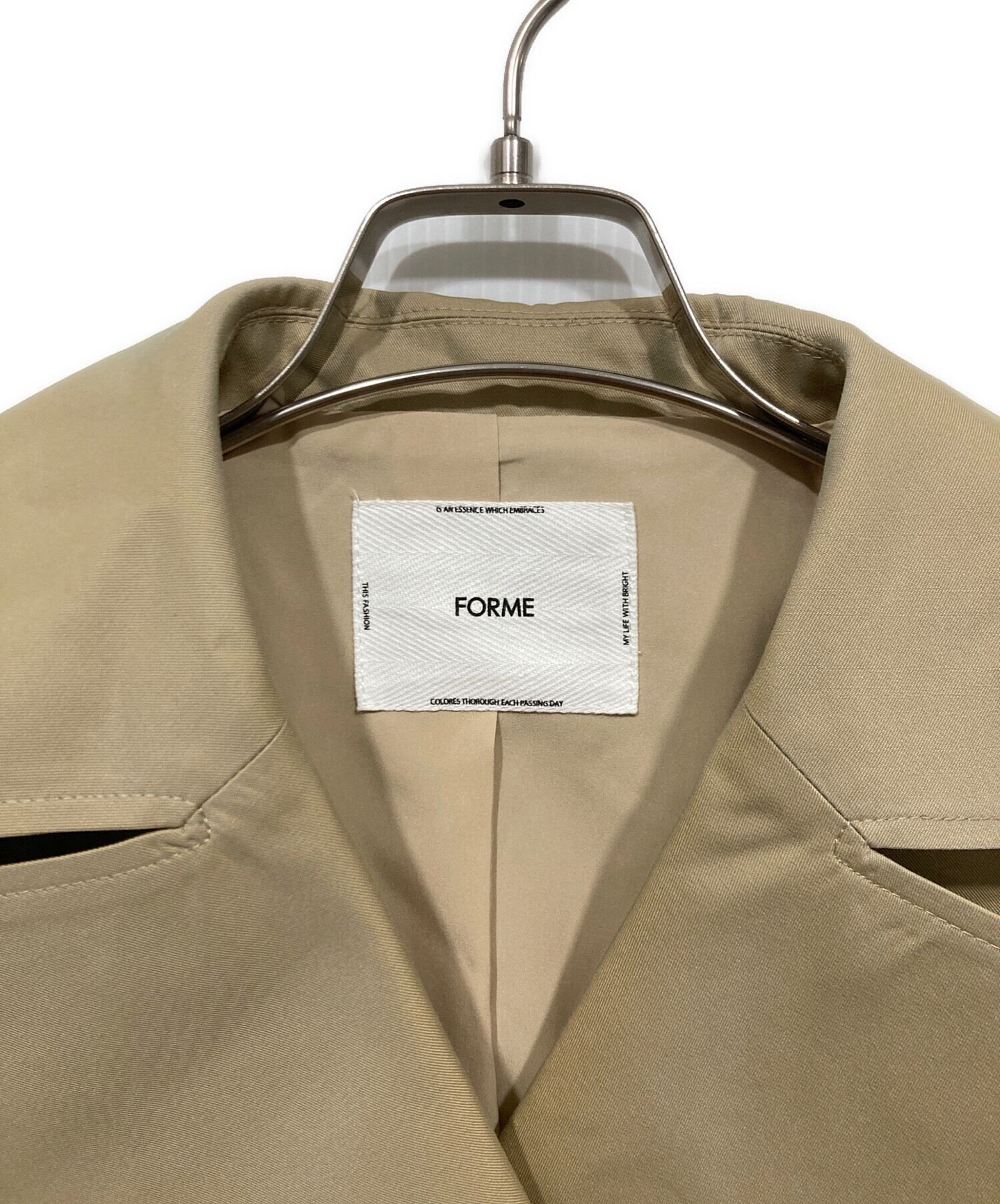 中古・古着通販】forme (フォルメ) SHORT TRENCH COAT/ショート