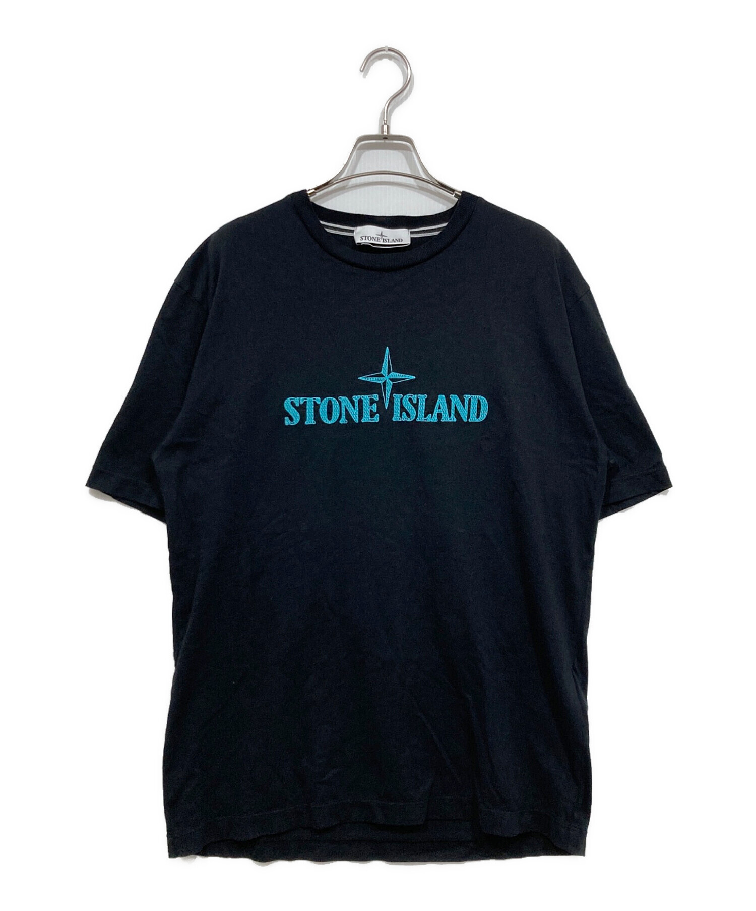 中古・古着通販】STONE ISLAND (ストーンアイランド) ロゴ刺繍Tシャツ 
