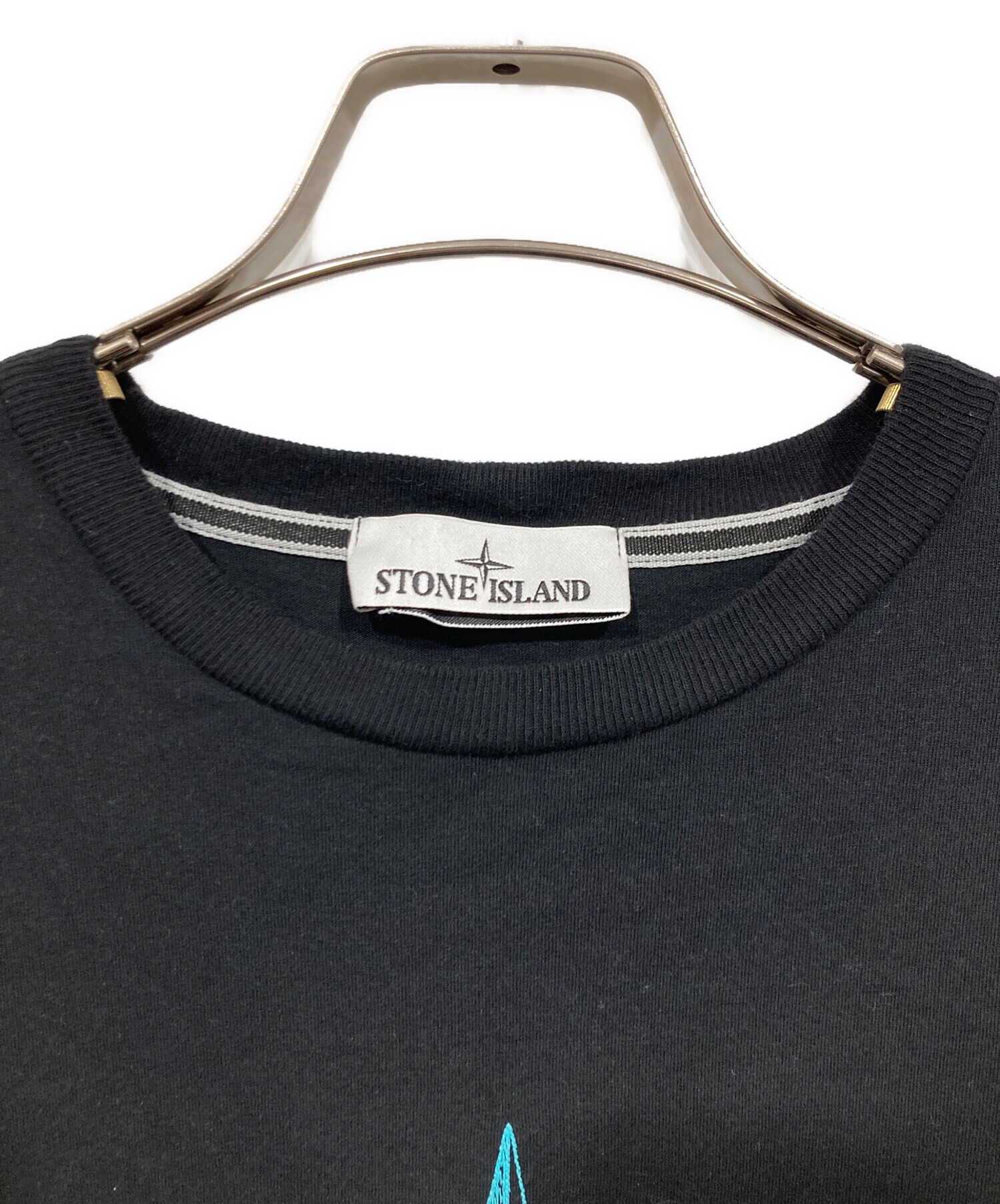 中古・古着通販】STONE ISLAND (ストーンアイランド) ロゴ刺繍Tシャツ