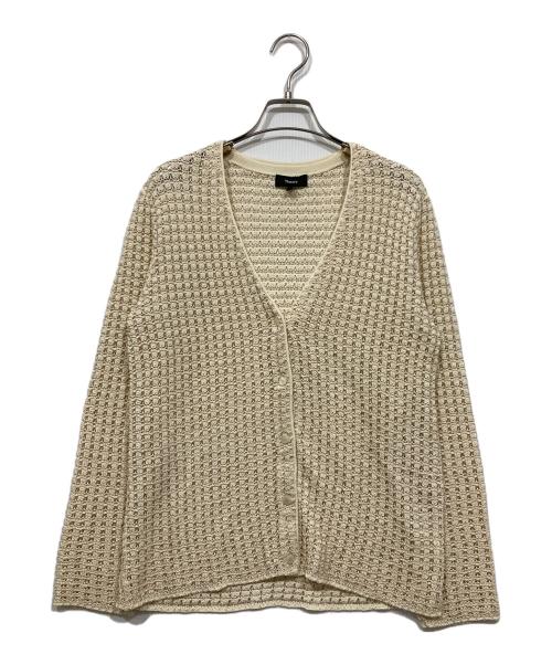 Theory セオリーアイボリー ケーブルニットカーディガン☆新品☆ 中古・古着通販】theory (セオリー) レースカーディガン アイボリー