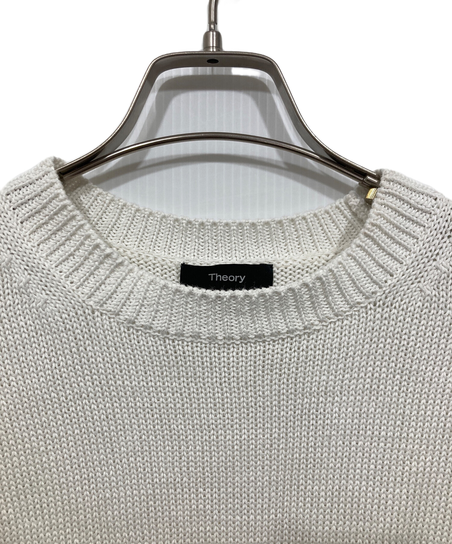 中古・古着通販】theory (セオリー) 半袖コットンニット / CN BOXY PO