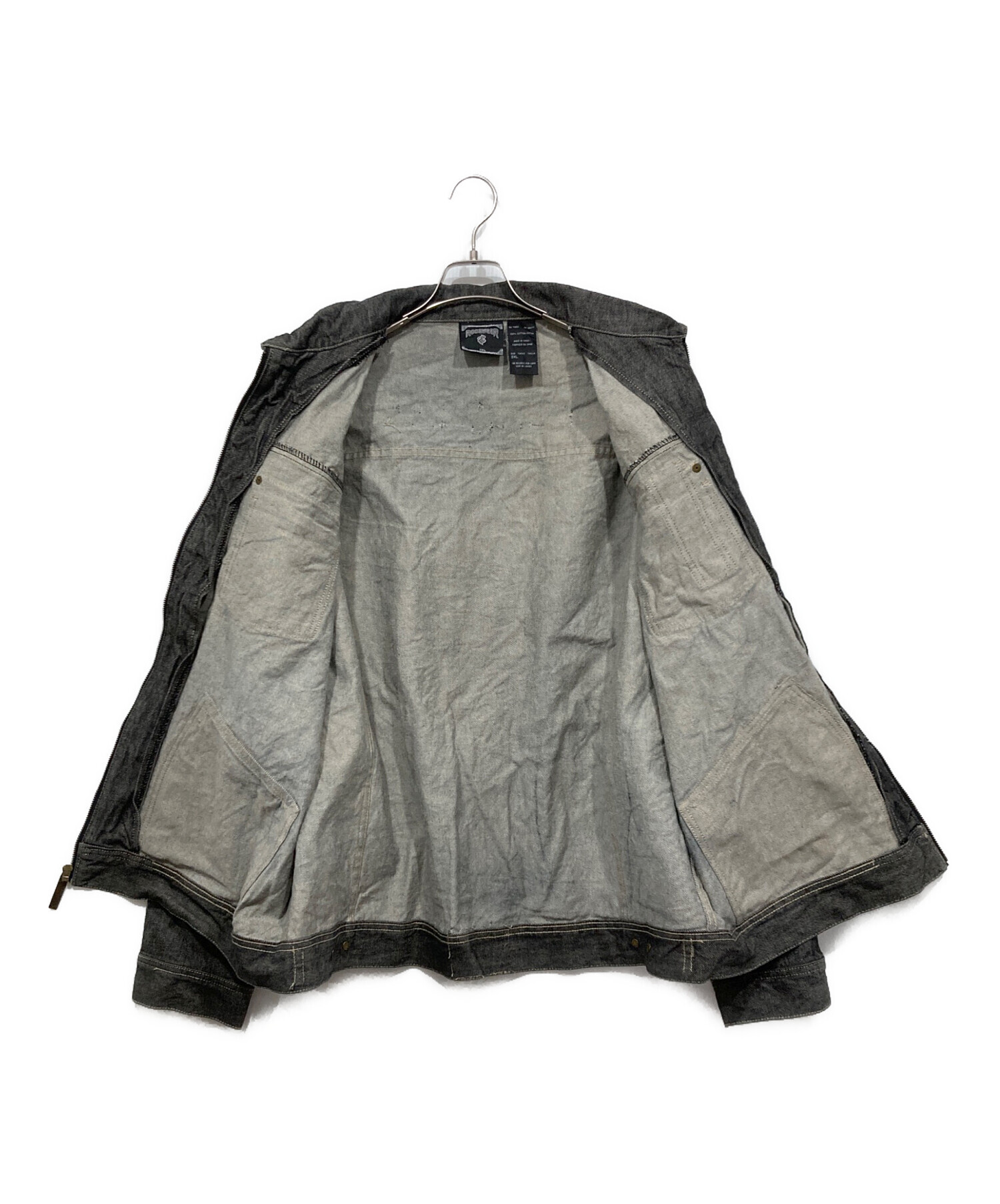 中古・古着通販】ROCA WEAR (ロカウェア) デニムジャケット グレー