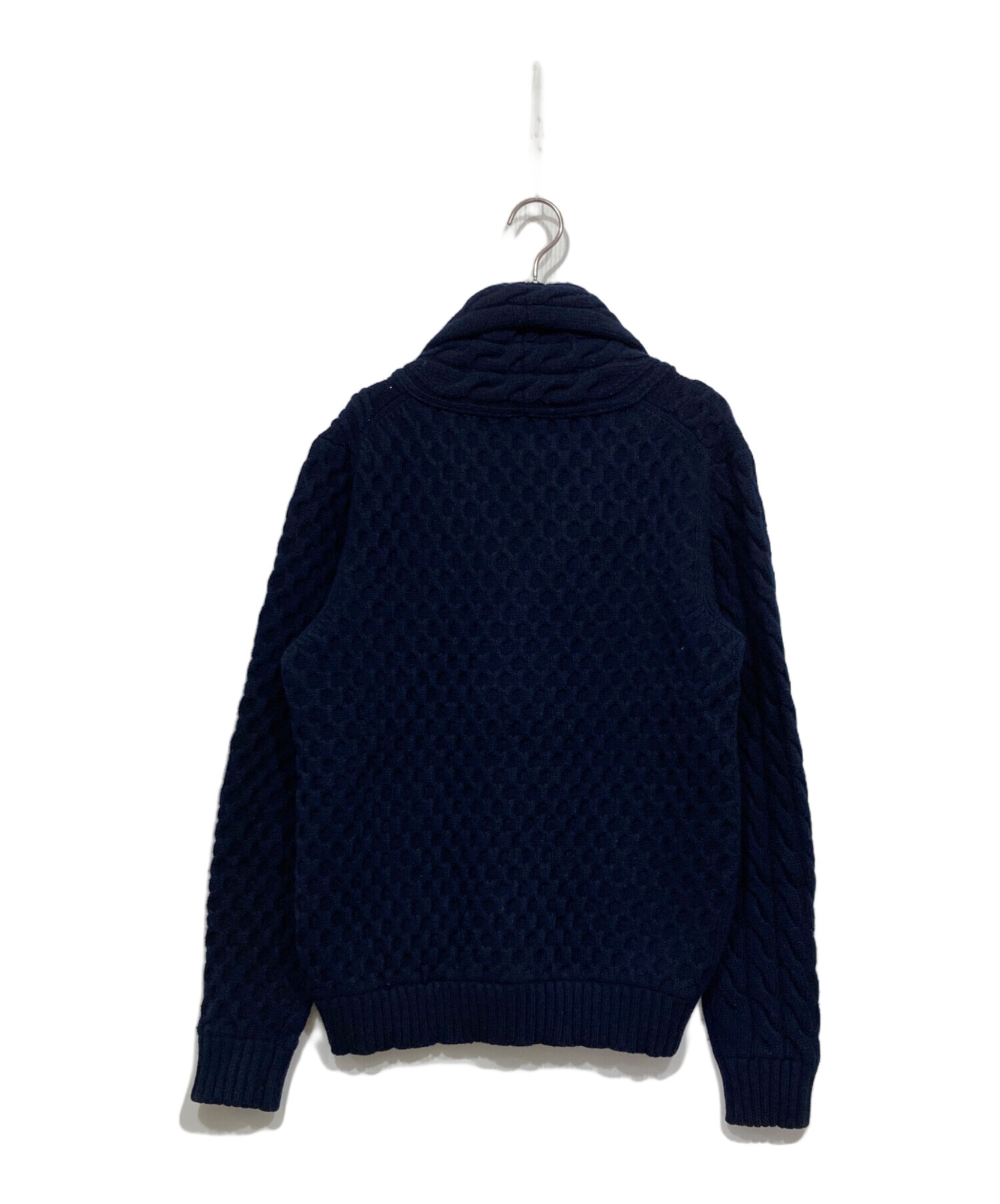 BAFY ショールカラー カーディガン ネイビー 中古・古着通販】BAFY