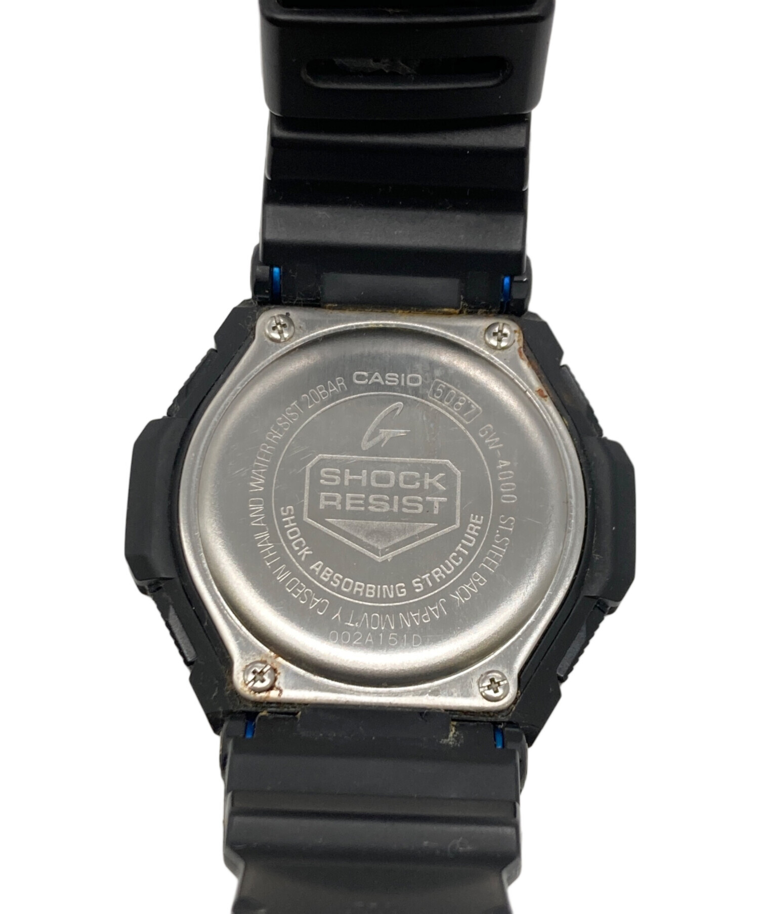 中古・古着通販】CASIO (カシオ) クロノグラフ/G-SHOCK ブラック 