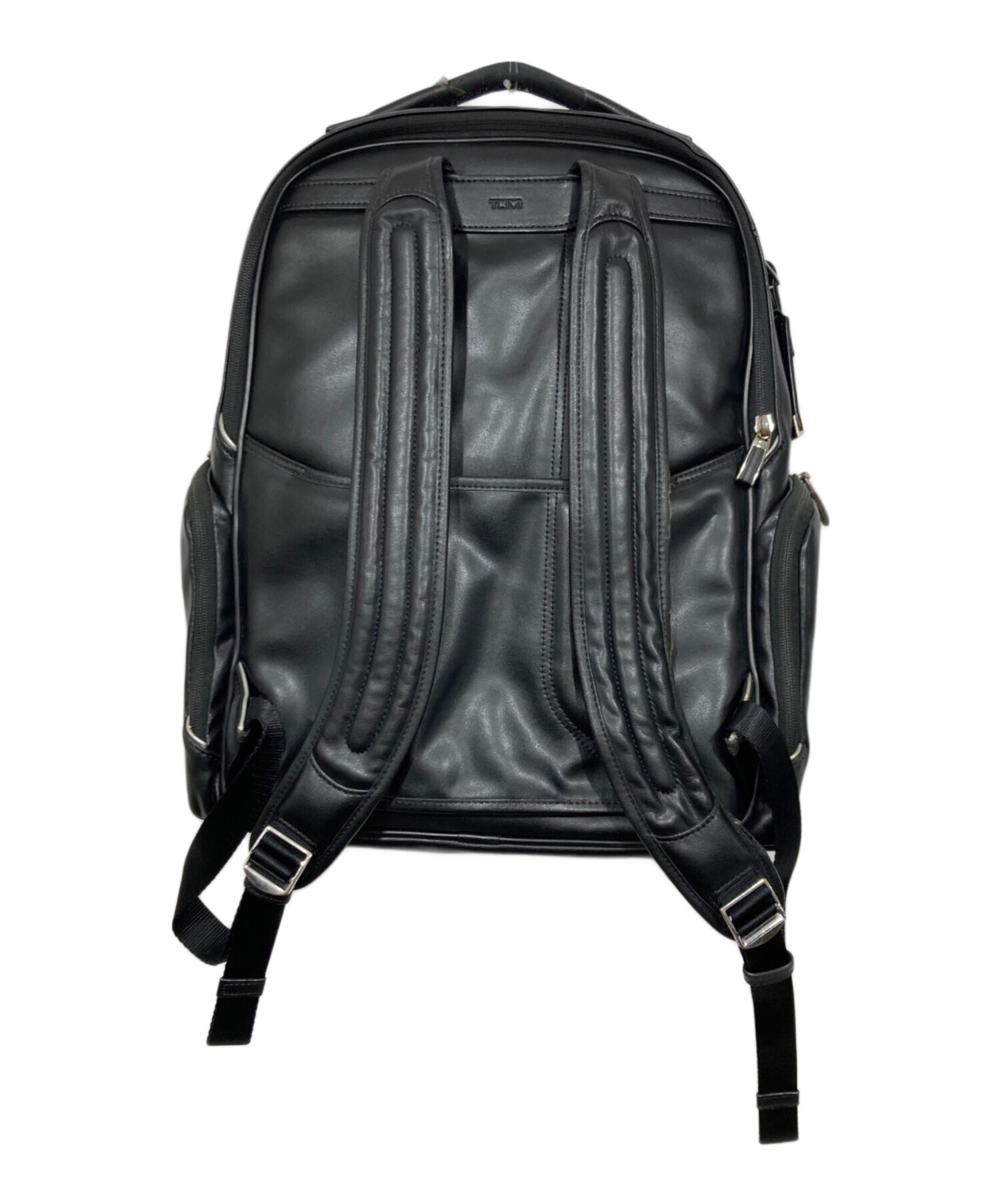 中古・古着通販】TUMI (トゥミ) レザーリュック ブラック｜ブランド 