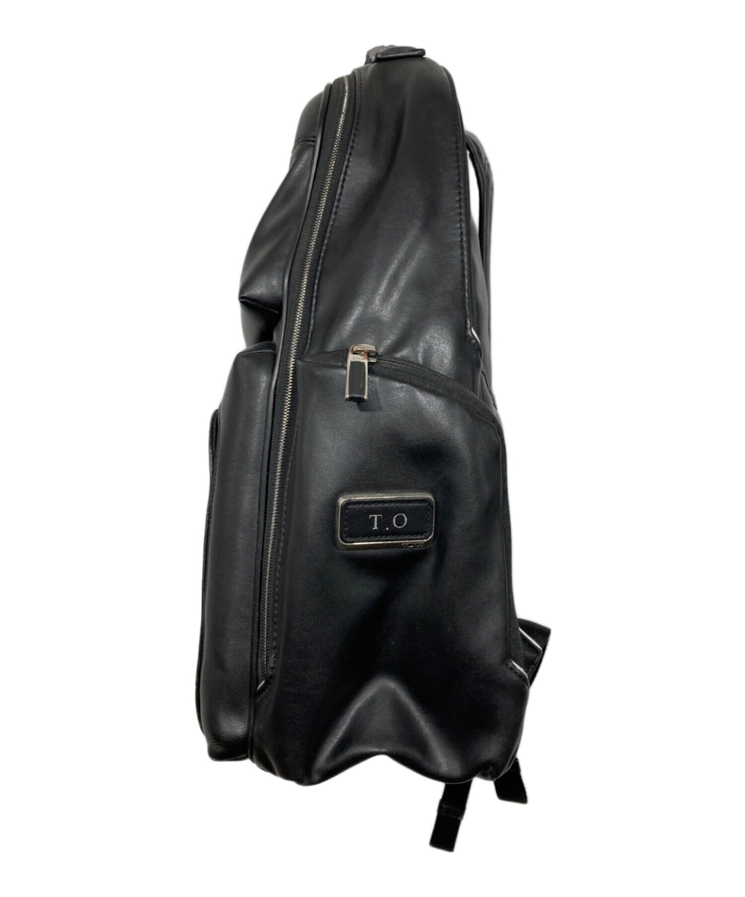中古・古着通販】TUMI (トゥミ) レザーリュック ブラック｜ブランド