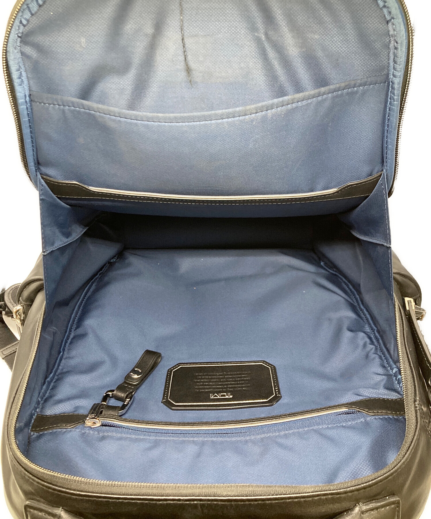 中古・古着通販】TUMI (トゥミ) レザーリュック ブラック｜ブランド