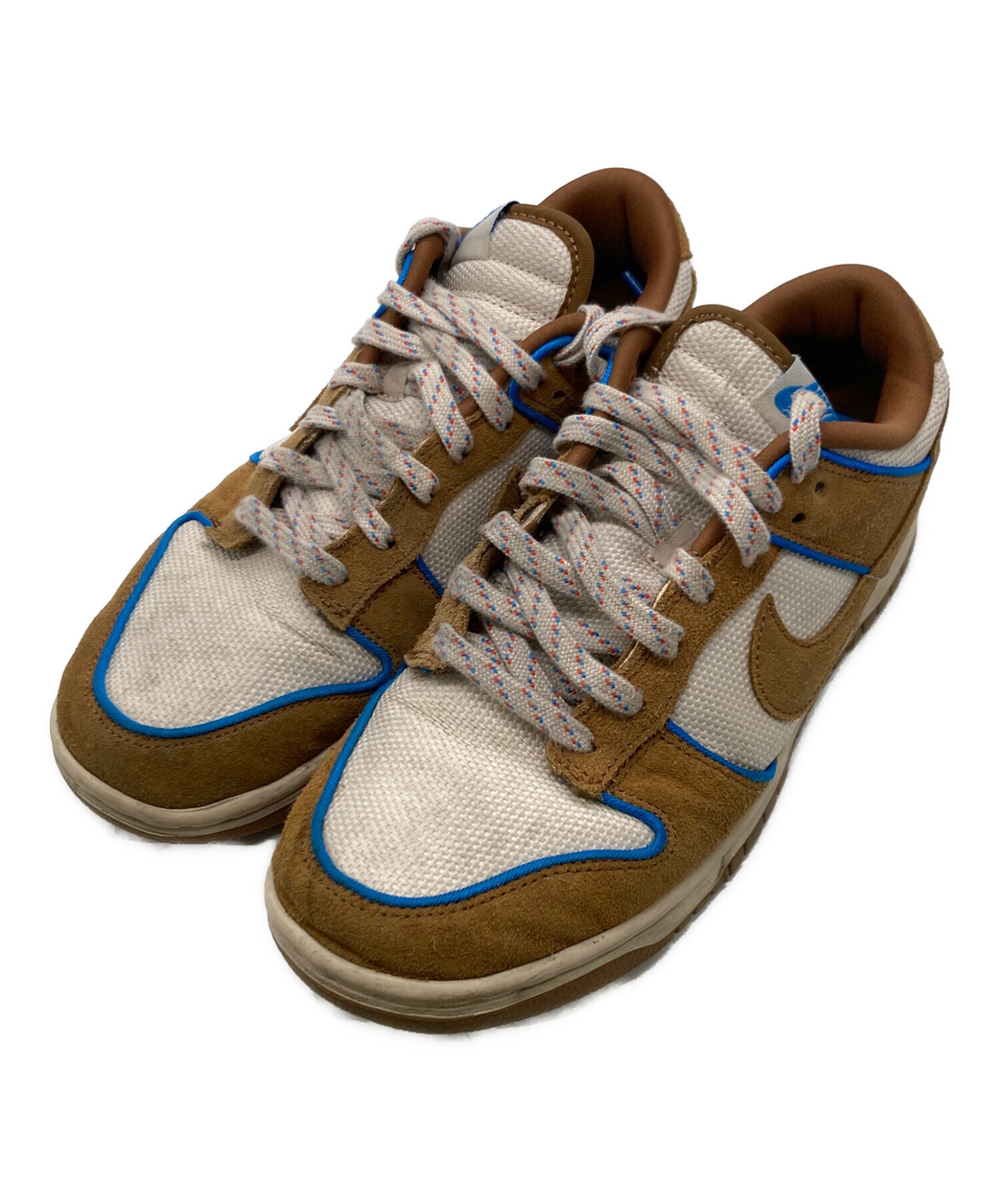 中古・古着通販】NIKE (ナイキ) DUNK LOW RETRO PRM ブラウン×ブルー 