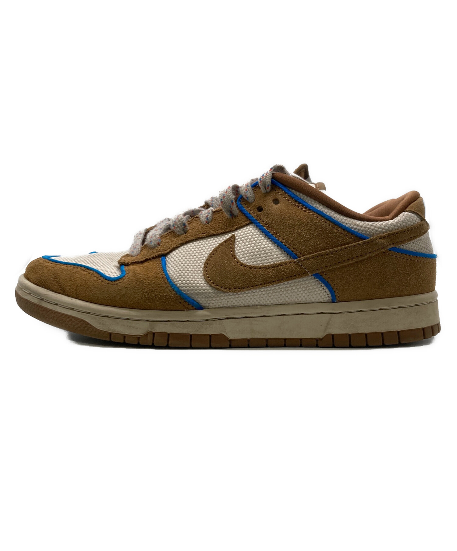 中古・古着通販】NIKE (ナイキ) DUNK LOW RETRO PRM ブラウン×ブルー 