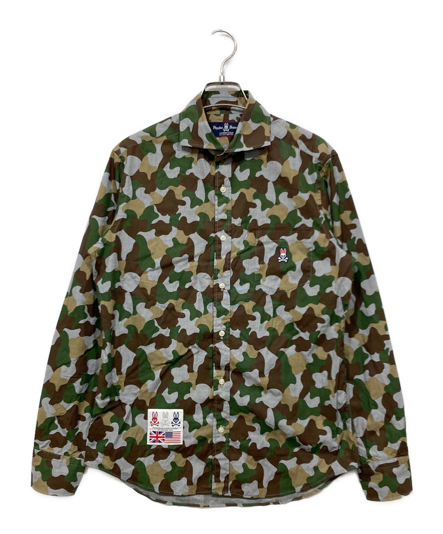 中古・古着通販】Psycho Bunny (サイコ バニー) カモフラージュシャツ