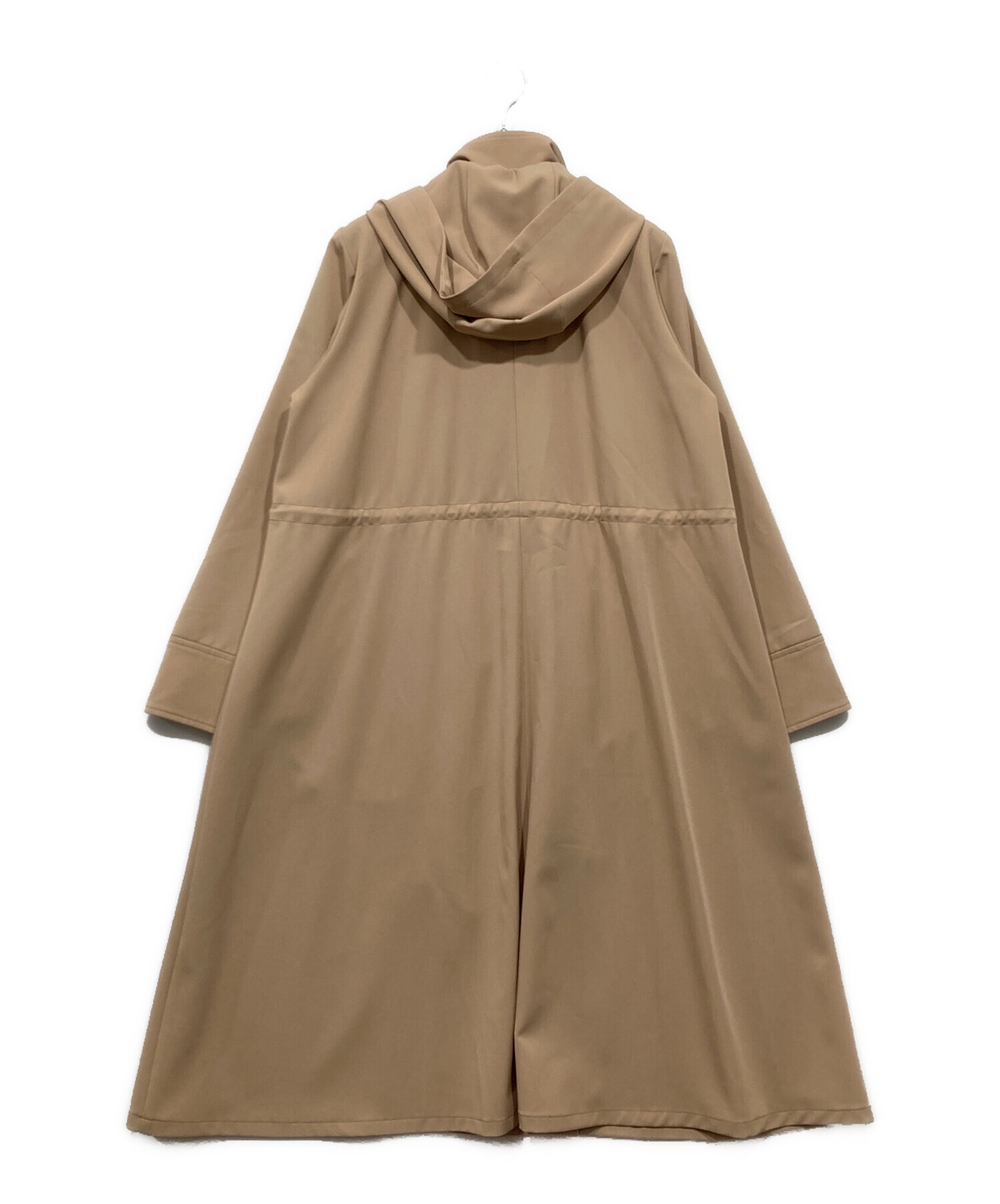 未使用品 ジャスグリッティー ロングフードブルゾン ベージュ 2 ジャスグリッティー JUSGLITTY ロングフードブルゾン （ベージュ