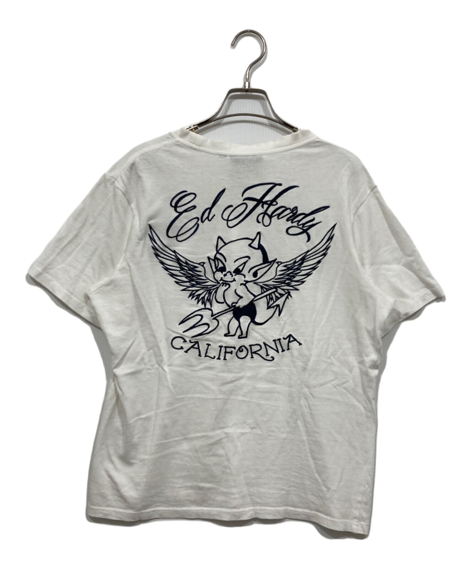 中古・古着通販】Ed Hardy (エド ハーディー) バック刺繍Tシャツ 