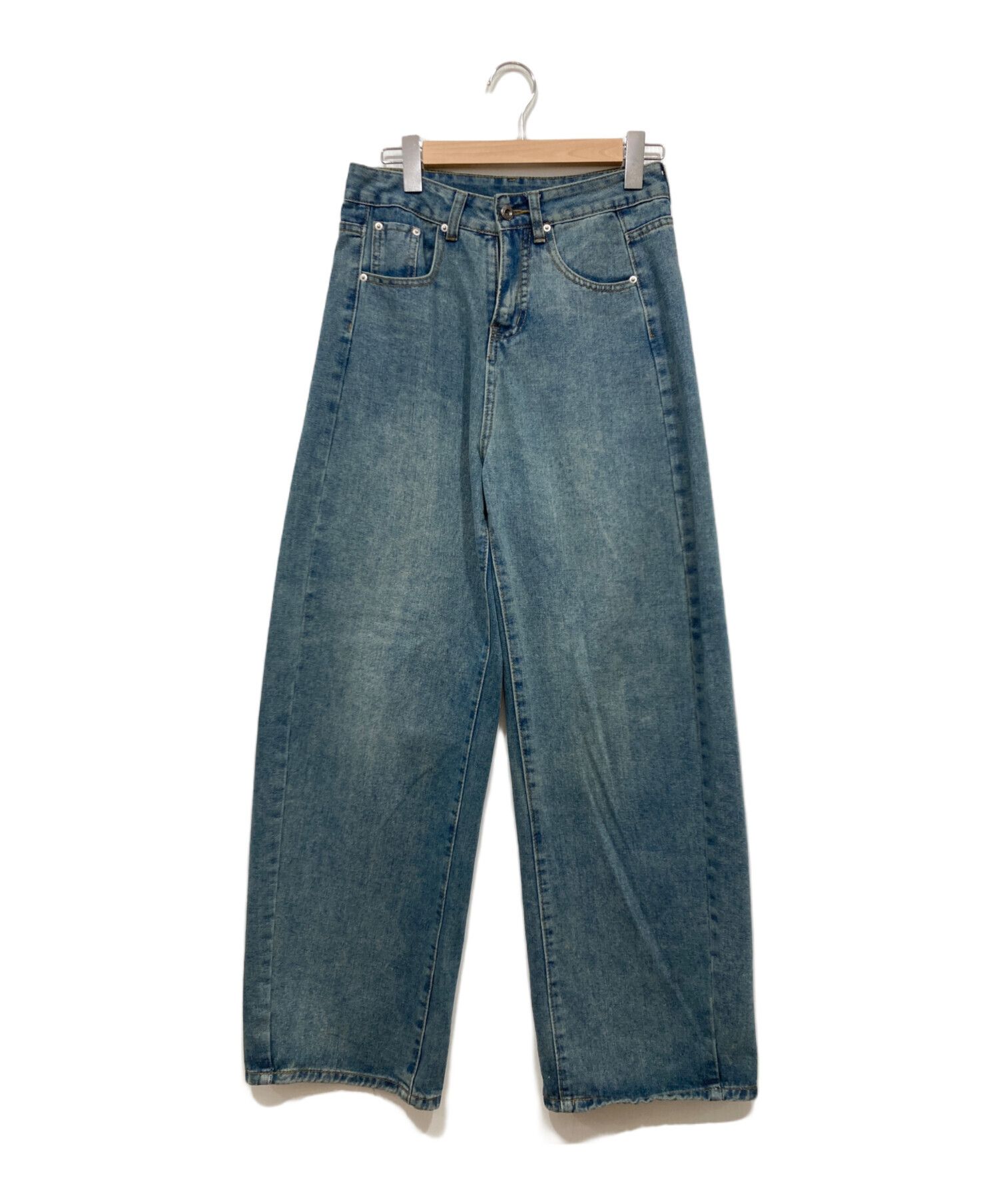 中古・古着通販】ARULLE (アリュール) ルーズワイドデニムパンツ