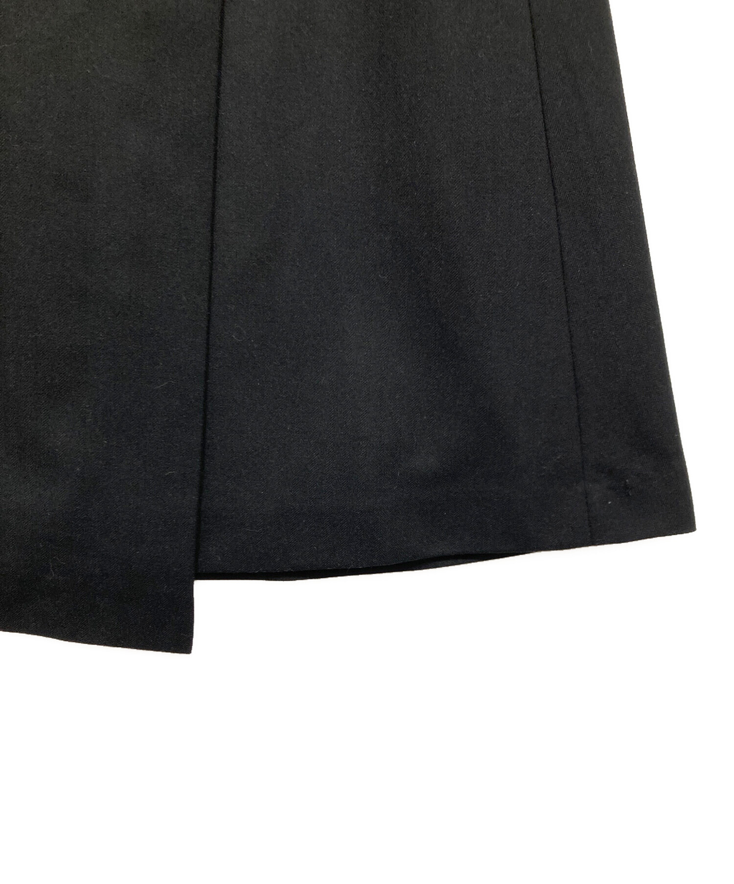【新品未着用】SATOKA kate スカート ブラック 中古・古着通販】SATOKA (サトカ) ラップ調スカート ブラック サイズ:2
