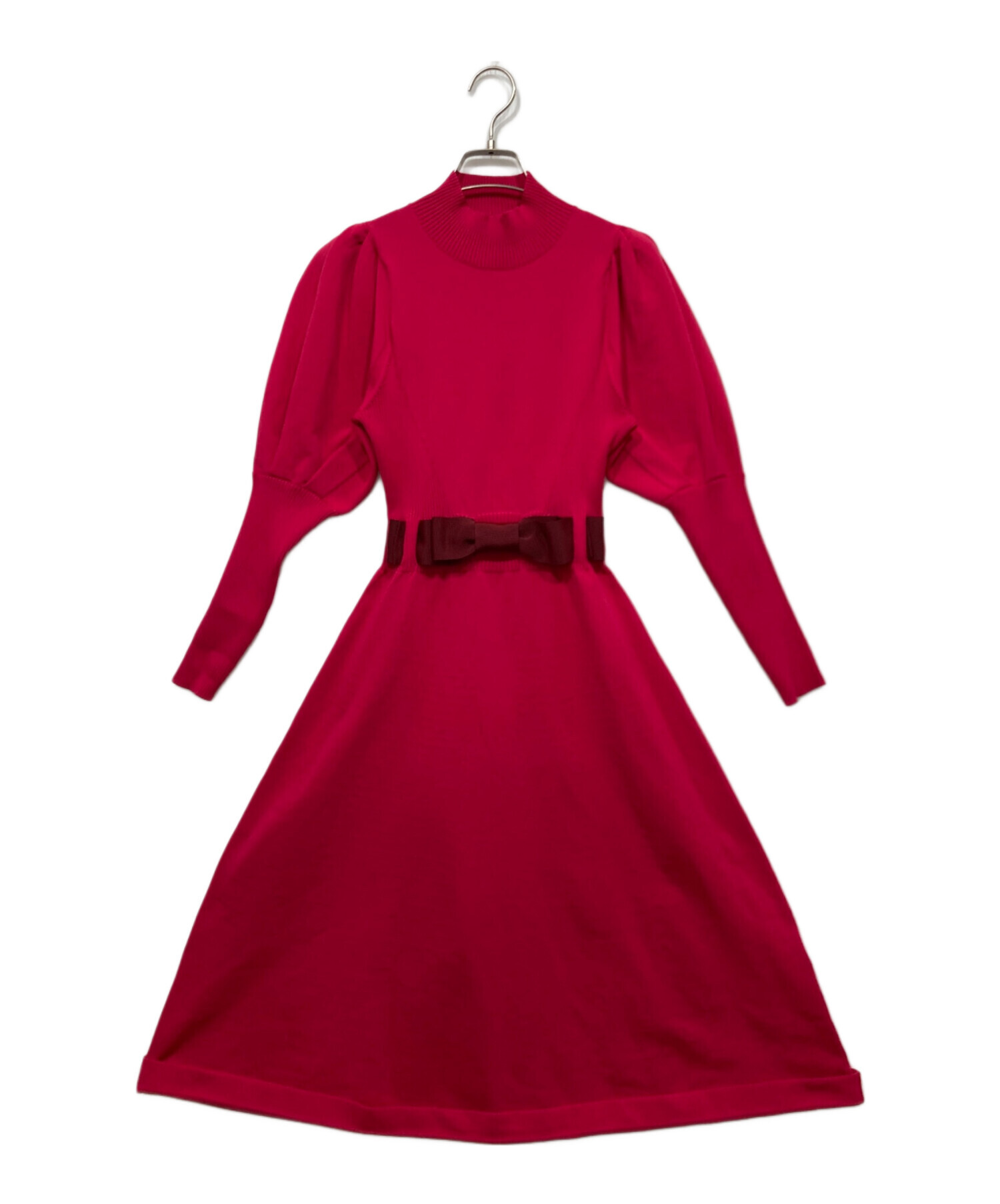 【美品】M'S GRACY ウエストリボン　ニブニット　カットソー　ベージュ系 中古・古着通販】M'S GRACY (エムズグレイシー) ウエストリボンニット