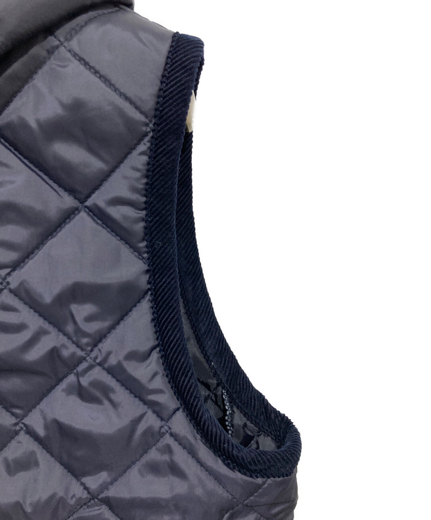中古・古着通販】LAVENHAM (ラベンハム) キルティングベスト ネイビー 