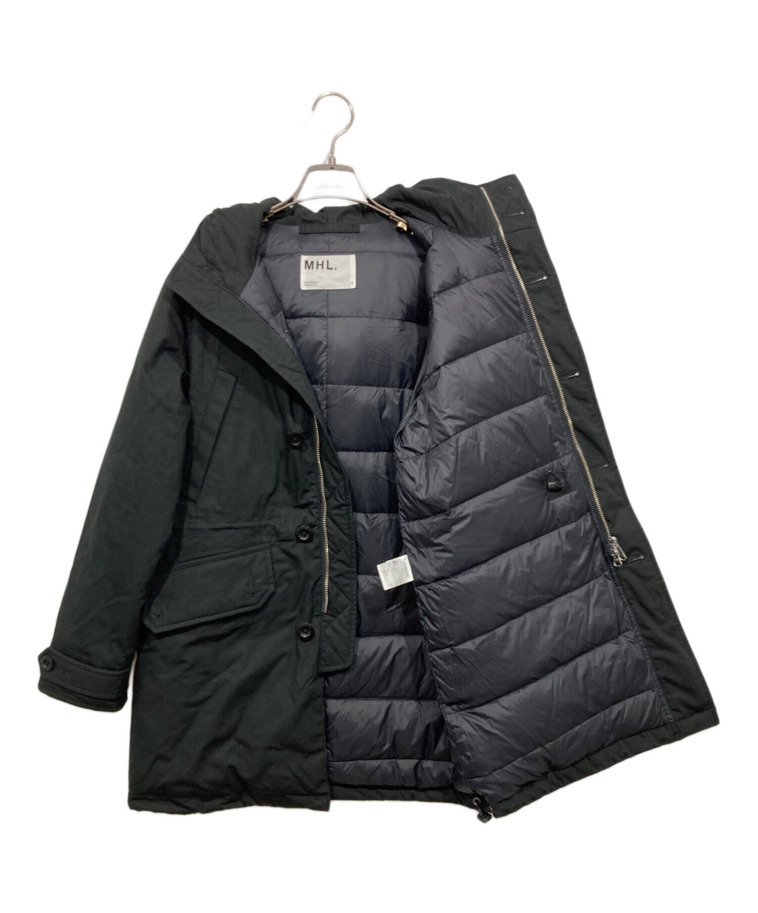 中古・古着通販】MHL (エムエイチエル) ダウンコート ブラック サイズ 
