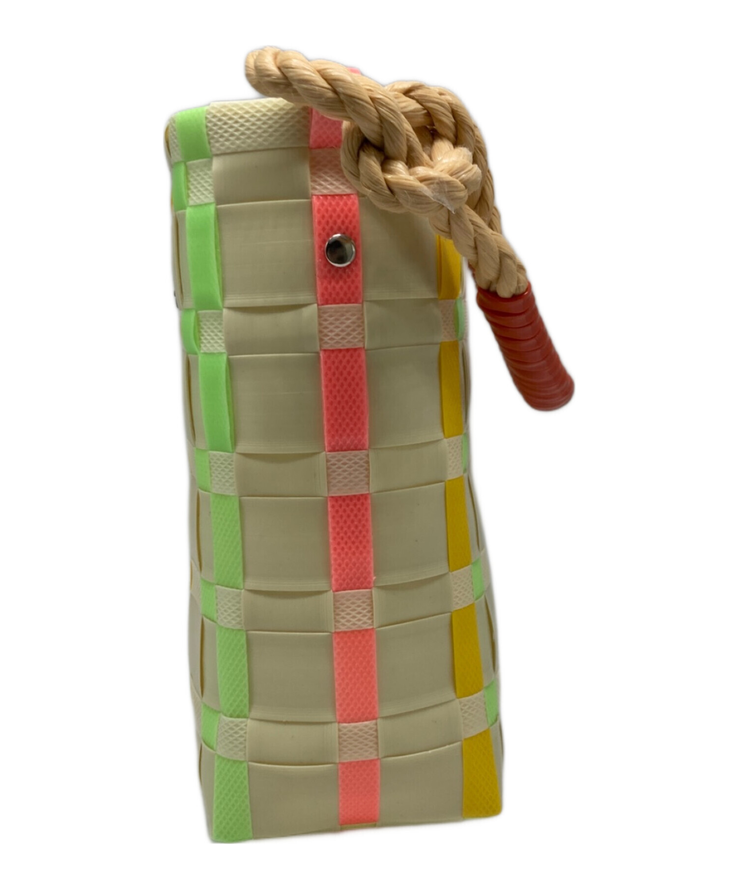 MARNIマルニ カゴバッグ グリーン×ベージュチェック美品 楽天市場】マルニ かごバッグ グリーン レディース MARNI