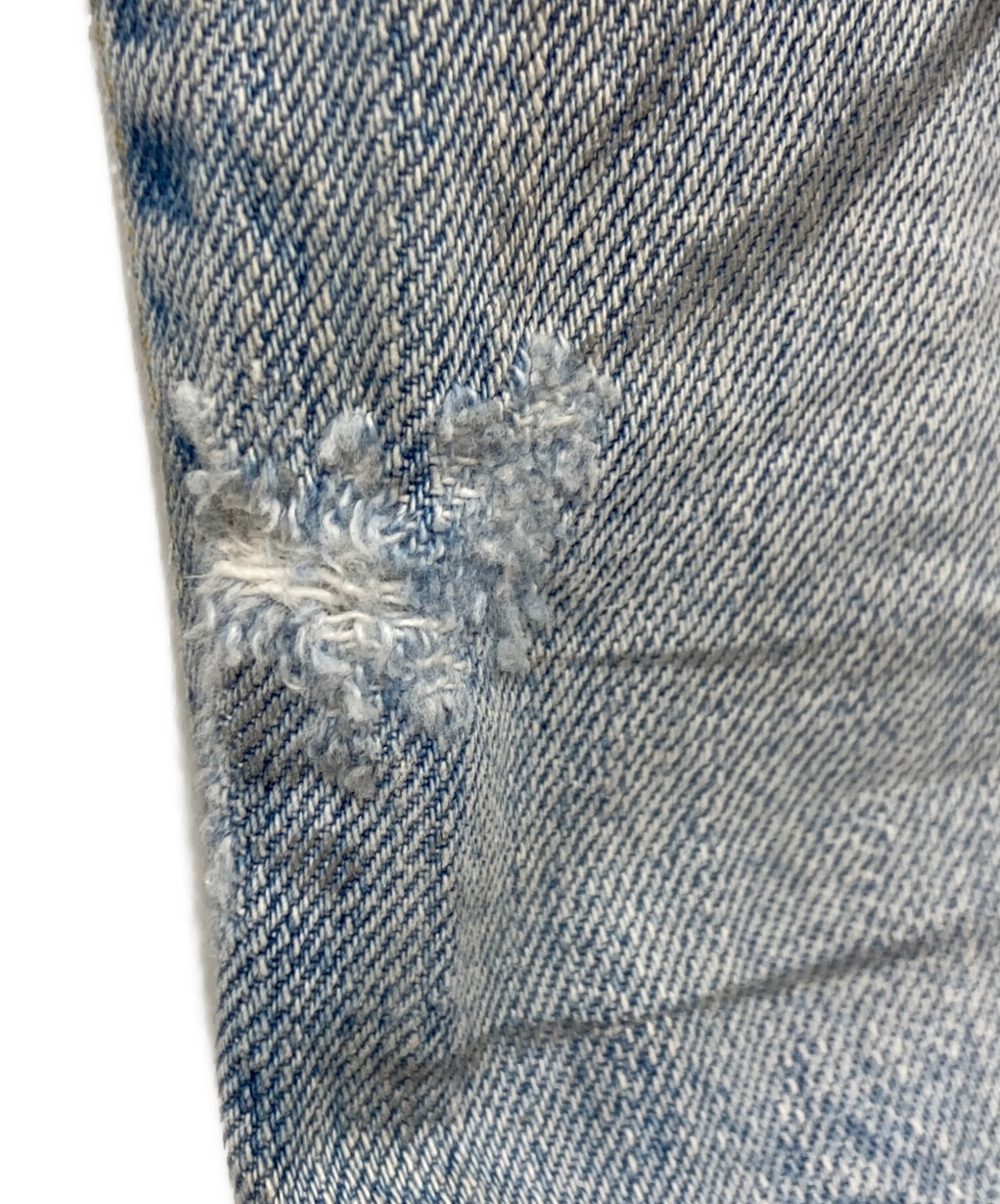 中古・古着通販】BALMAIN (バルマン) バイカーデニムパンツ ブルー