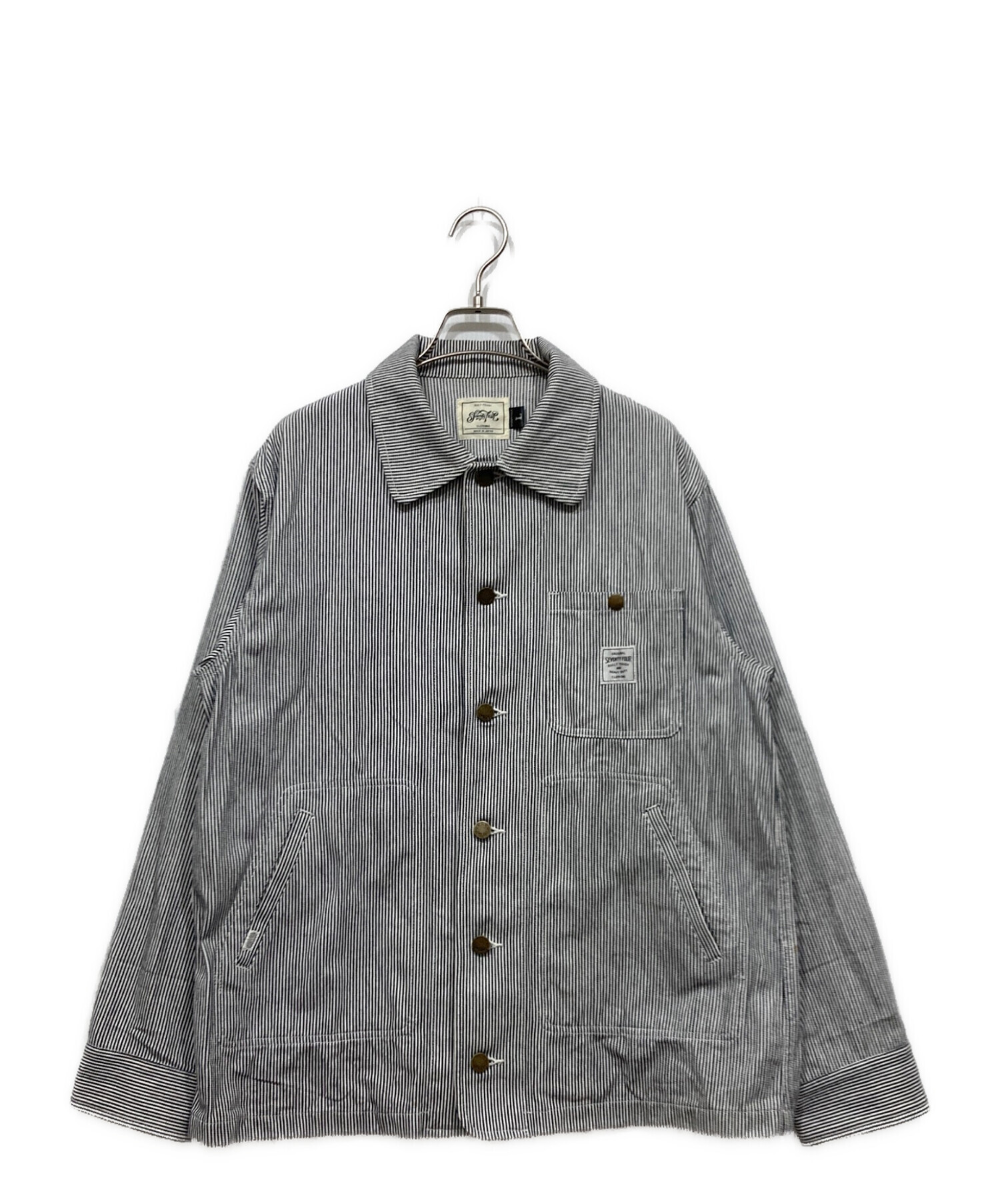 SEVENTY FOUR ストライプ カバーオール　ジャケット　春物　秋物 中古・古着通販】SEVENTY FOUR (セブンティフォー) ヒッコリー