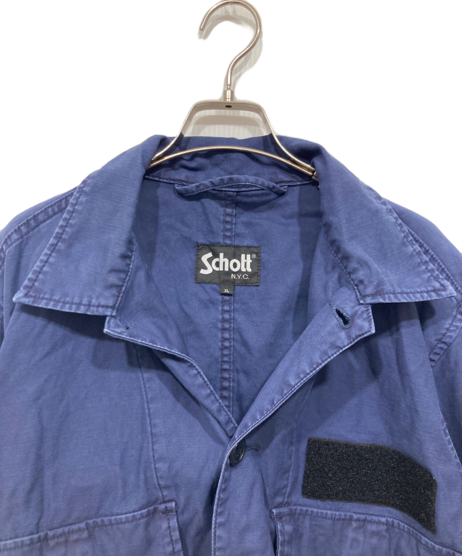 中古・古着通販】Schott (ショット) ミリタリージャケット ネイビー