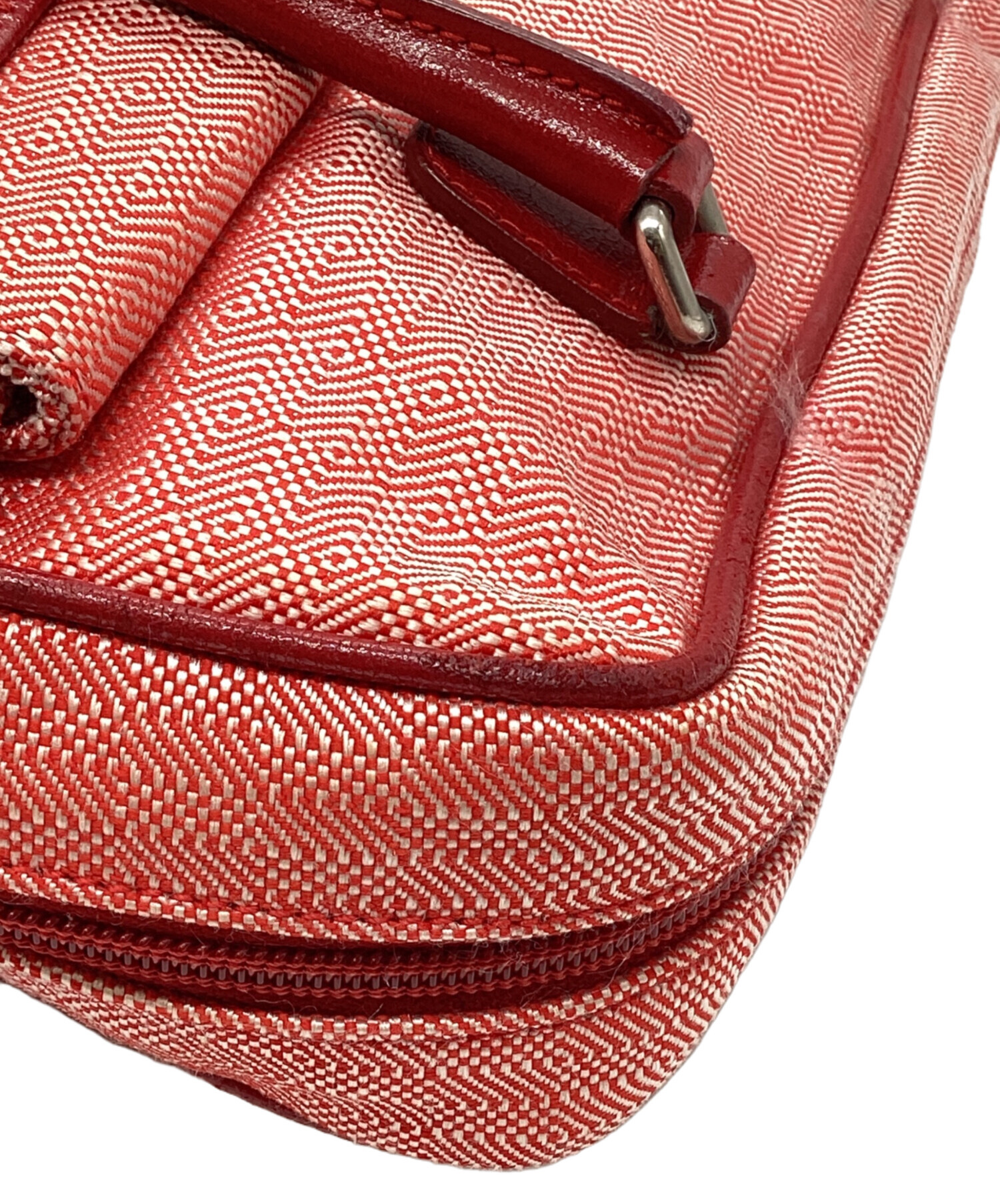 中古・古着通販】MIU MIU (ミュウミュウ) リボンハンドバッグ レッド 