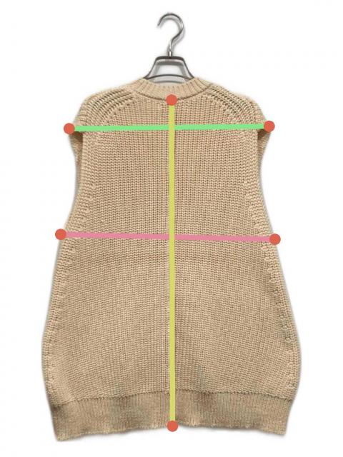 中古・古着通販】machatt (マチャット) ニットベスト アイボリー