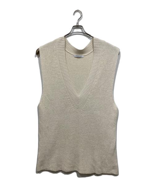 Mini ETRETOKYO新作人気完売 ルージーニットベスト 新品 ETRE TOKYO - ルージーニットベスト - BEIGE | ADDICT WEB SHOP