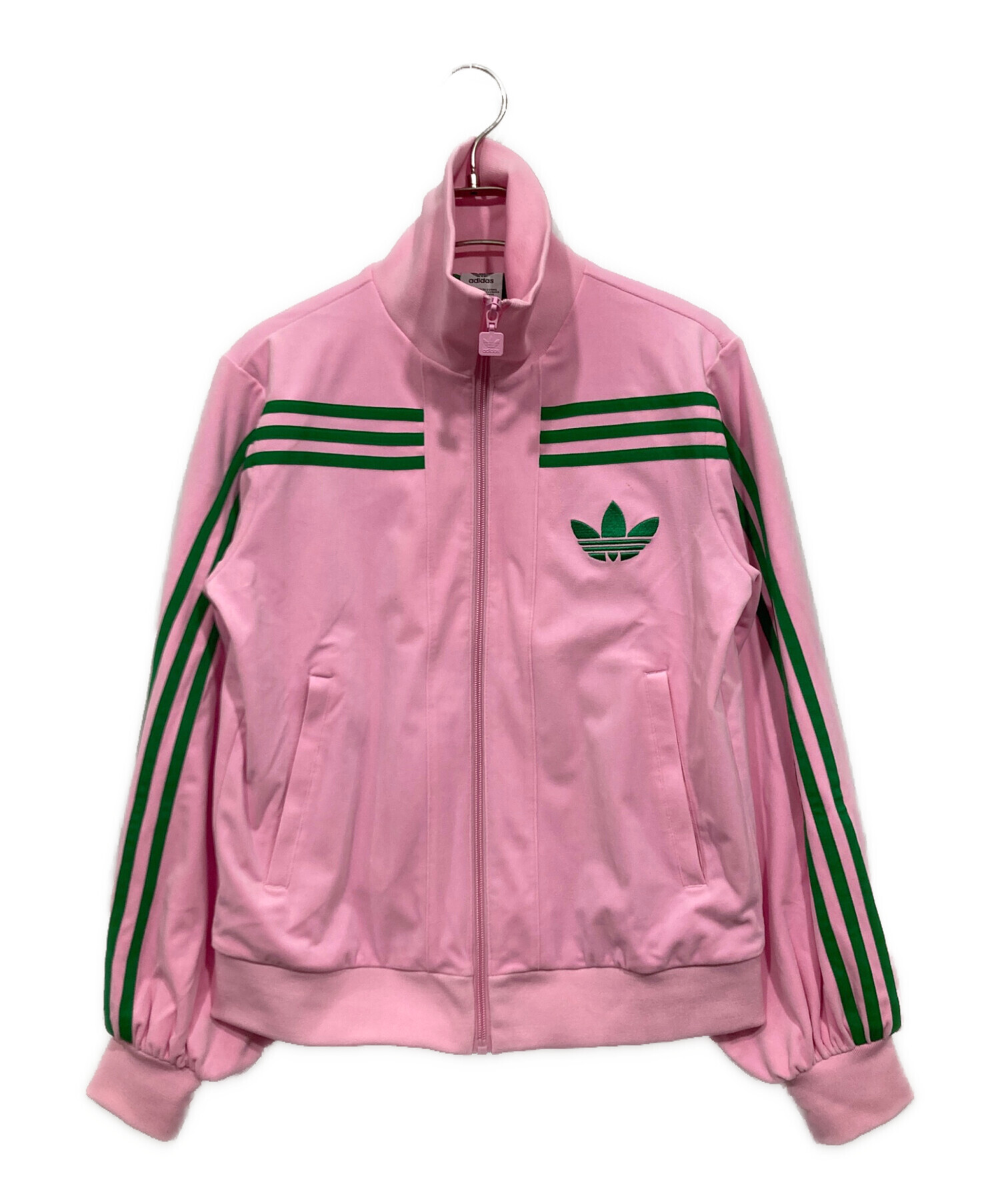 マークアンドロナ 緑　ピンク　柄　トラックジャケット　パンツ　ジャージ　セット アディダス 70s オーバーサイズ トラックジャケット - ピンク
