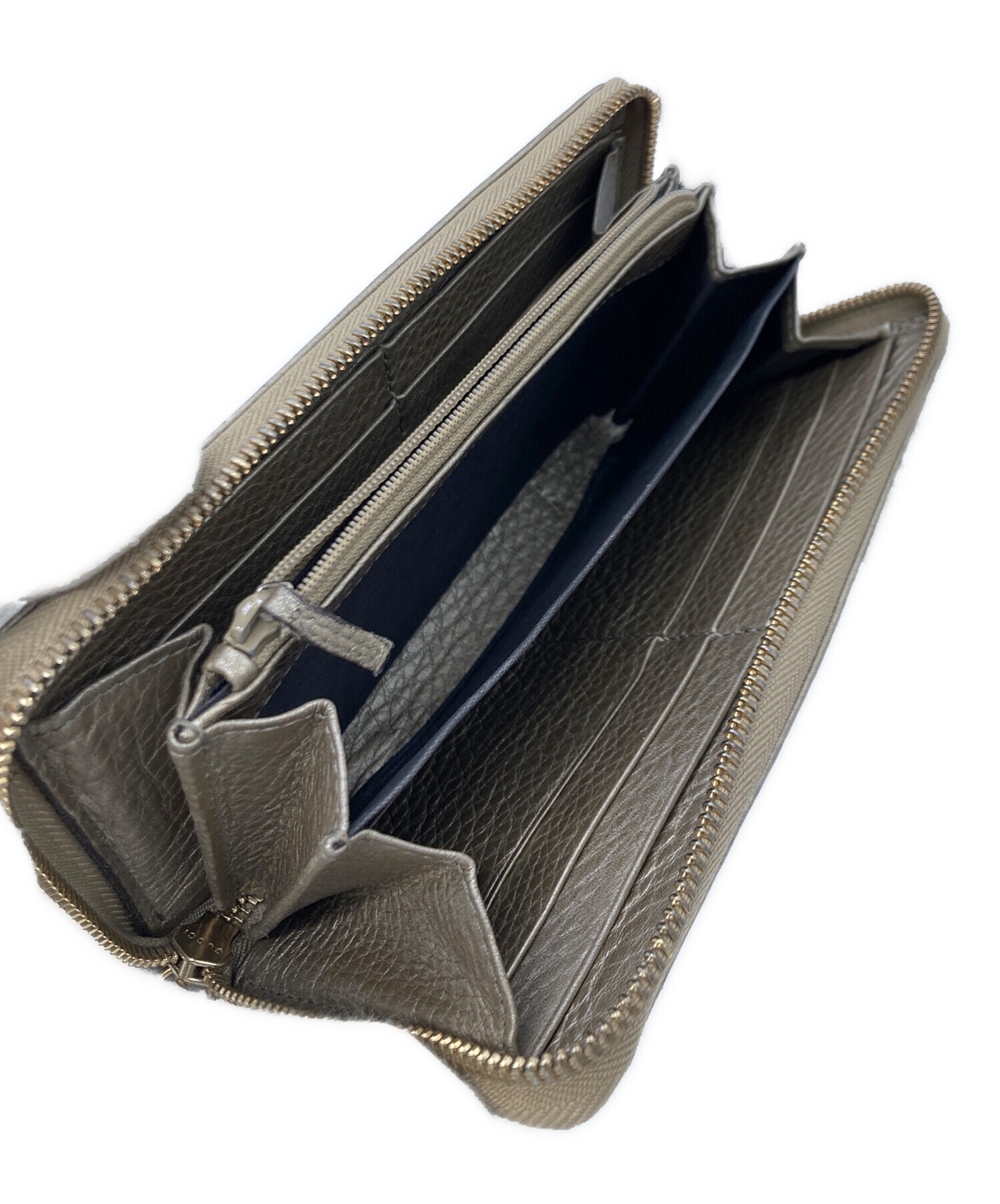 中古・古着通販】GUCCI (グッチ) インターロッキングG長財布 ゴールド