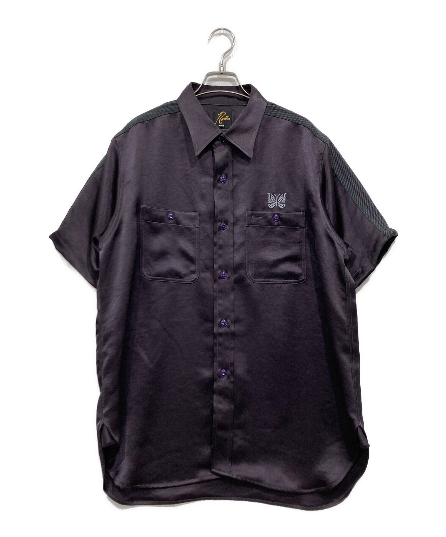 中古・古着通販】Needles (ニードルズ) Work Shirt Poly Sateen